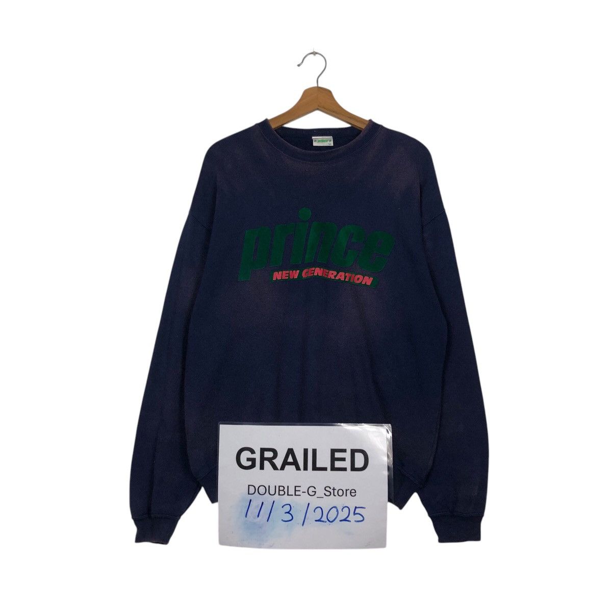 Japanese Brand × Vintage 📌Vintage Sweatshirts Crewneck Prince Spell Out Big Logo Size US L / EU 52-54 / 3 - 1 Thumbnail
