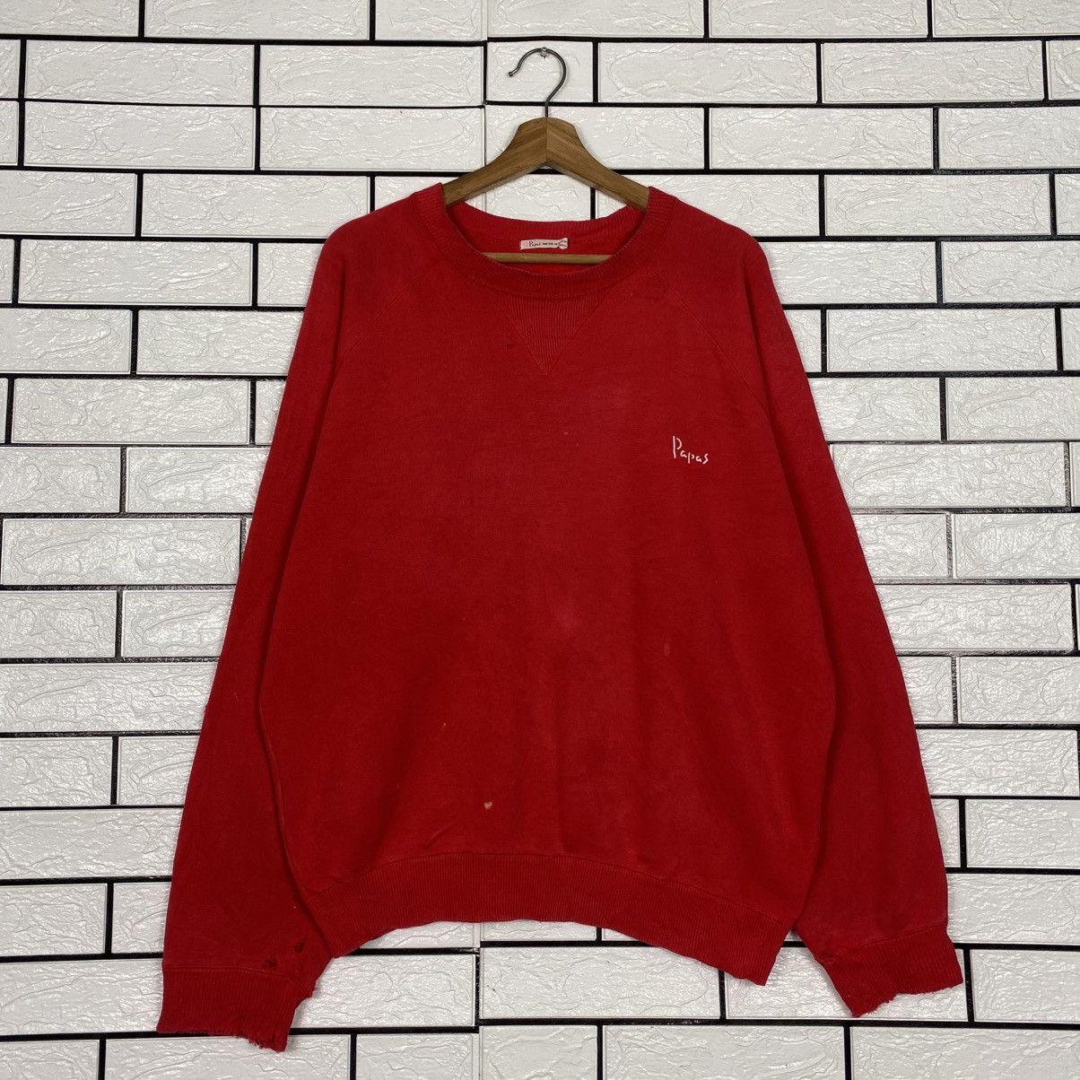 Japanese Brand 📌Vintage Sweatshirt Papas Sportswear Issey Miyake Size US M / EU 48-50 / 2 - 2 Thumbnail