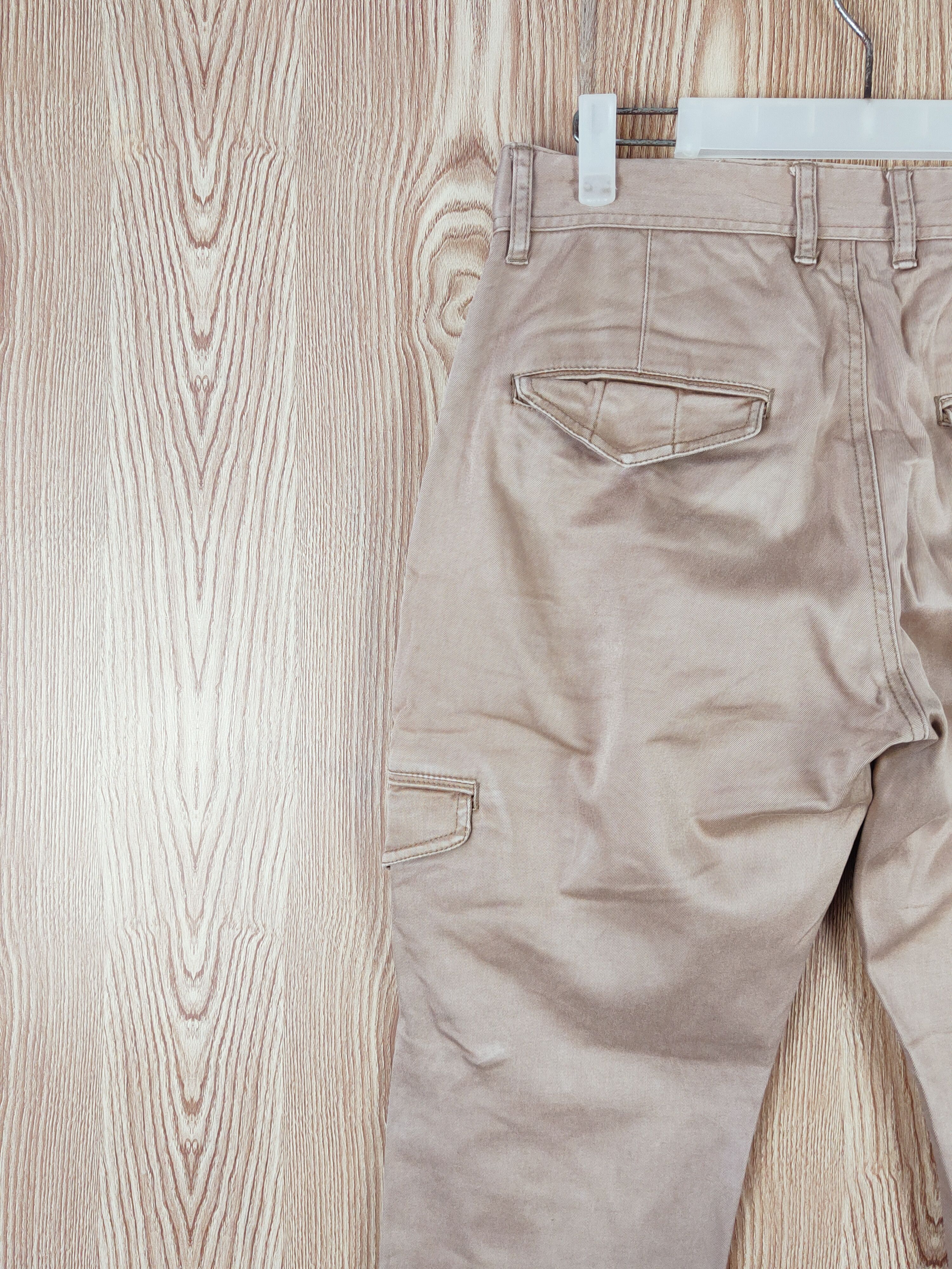 Japanese Brand Men's Melrose Brown Multipocket Tactical Cargo Pants #W270 Size 31" - 8 Thumbnail
