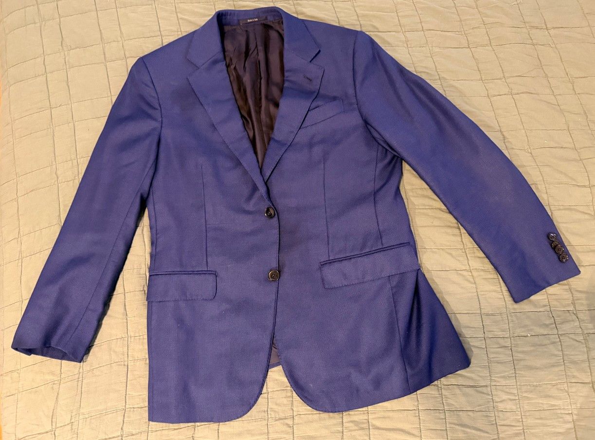 Ermenegildo Zegna Zegna Milano Easy Wool Silk Blazer Size 42R - 3 Thumbnail