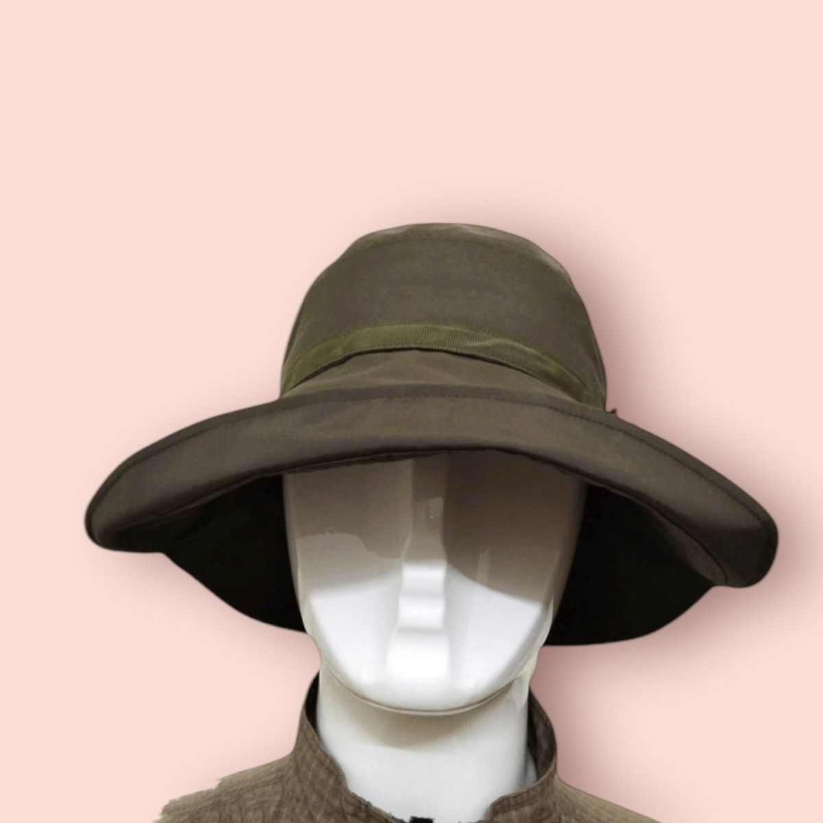 Japanese Brand VINTAGE Y2k WATER REPELLENT NYLON/POLYESTER BUCKET HAT Size ONE SIZE - 2 Thumbnail
