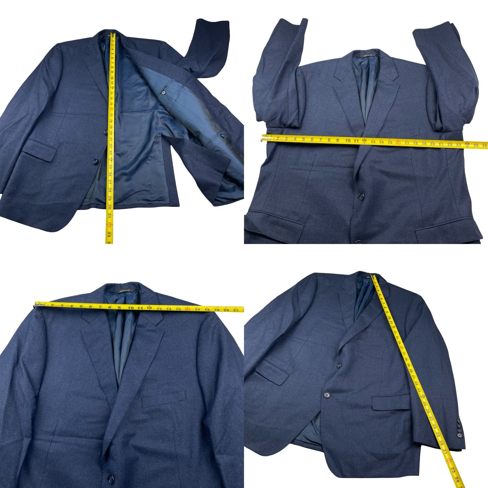 Paul Stuart Paul Stuart Blazer Navy Blue 2-Button 48R Wool Super 130's Men’s Jacket Coat Single-Breasted Notch Lapel Vintage: No Size 48R - 8 Thumbnail