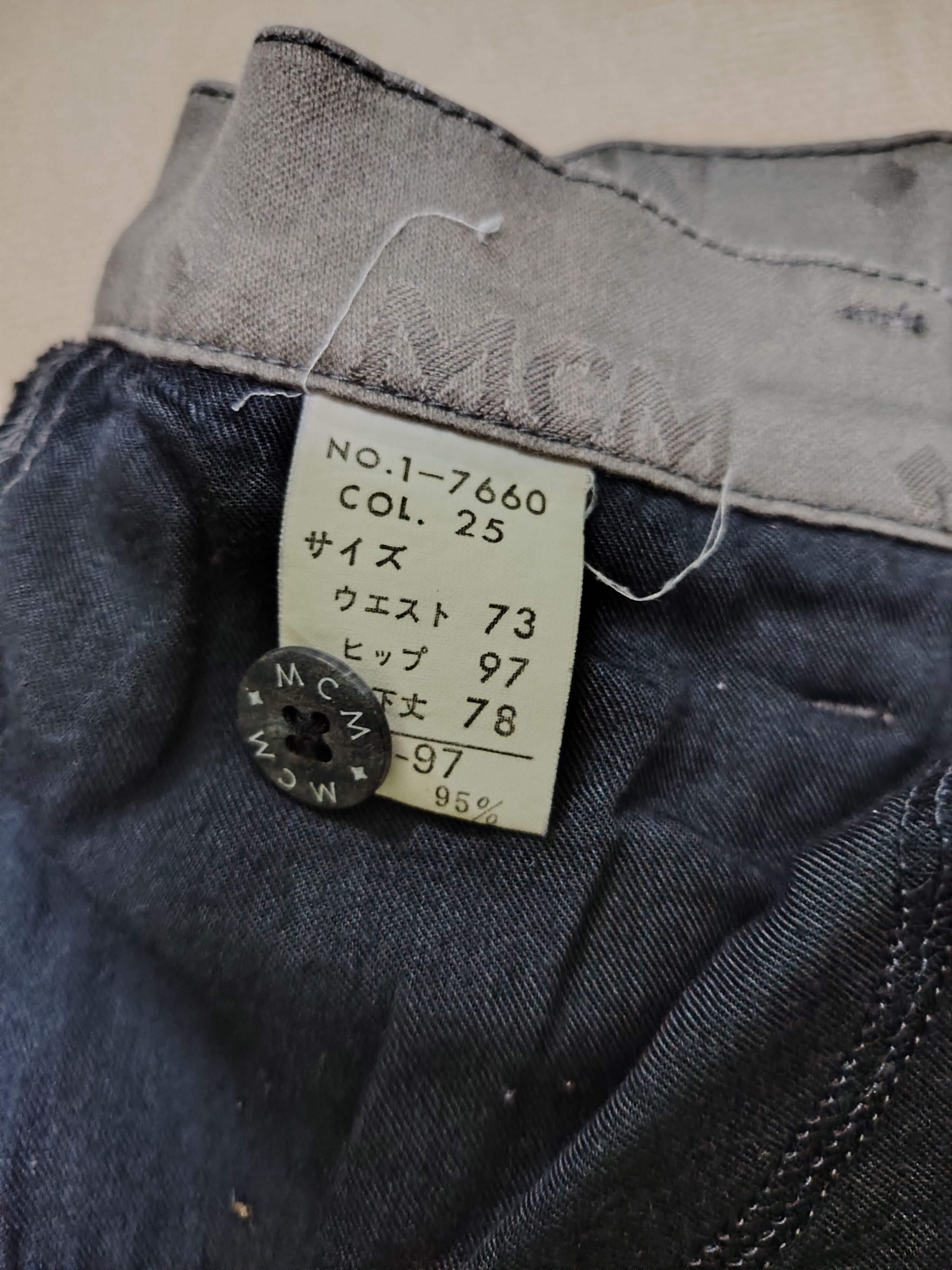 MCM VINTAGE MCM LEGERE MONOGRAM STRETCHABLE JEANS SUN FADED Size US 29 - 15 Thumbnail