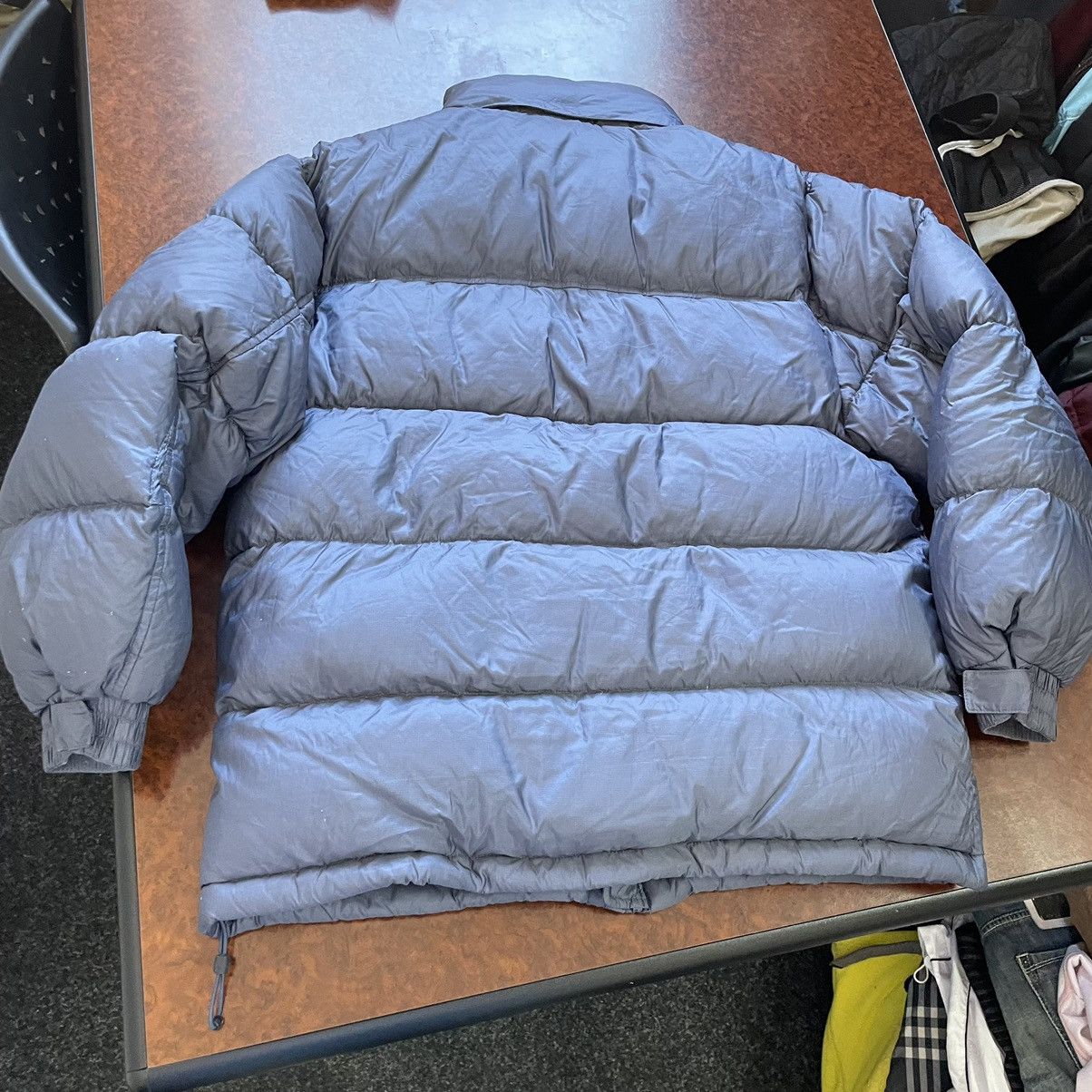 Nike × Vintage 90s Nike Retro Logo Vintage baggy Oversiz Puffer Down Jacket Size US L / EU 52-54 / 3 - 4 Thumbnail