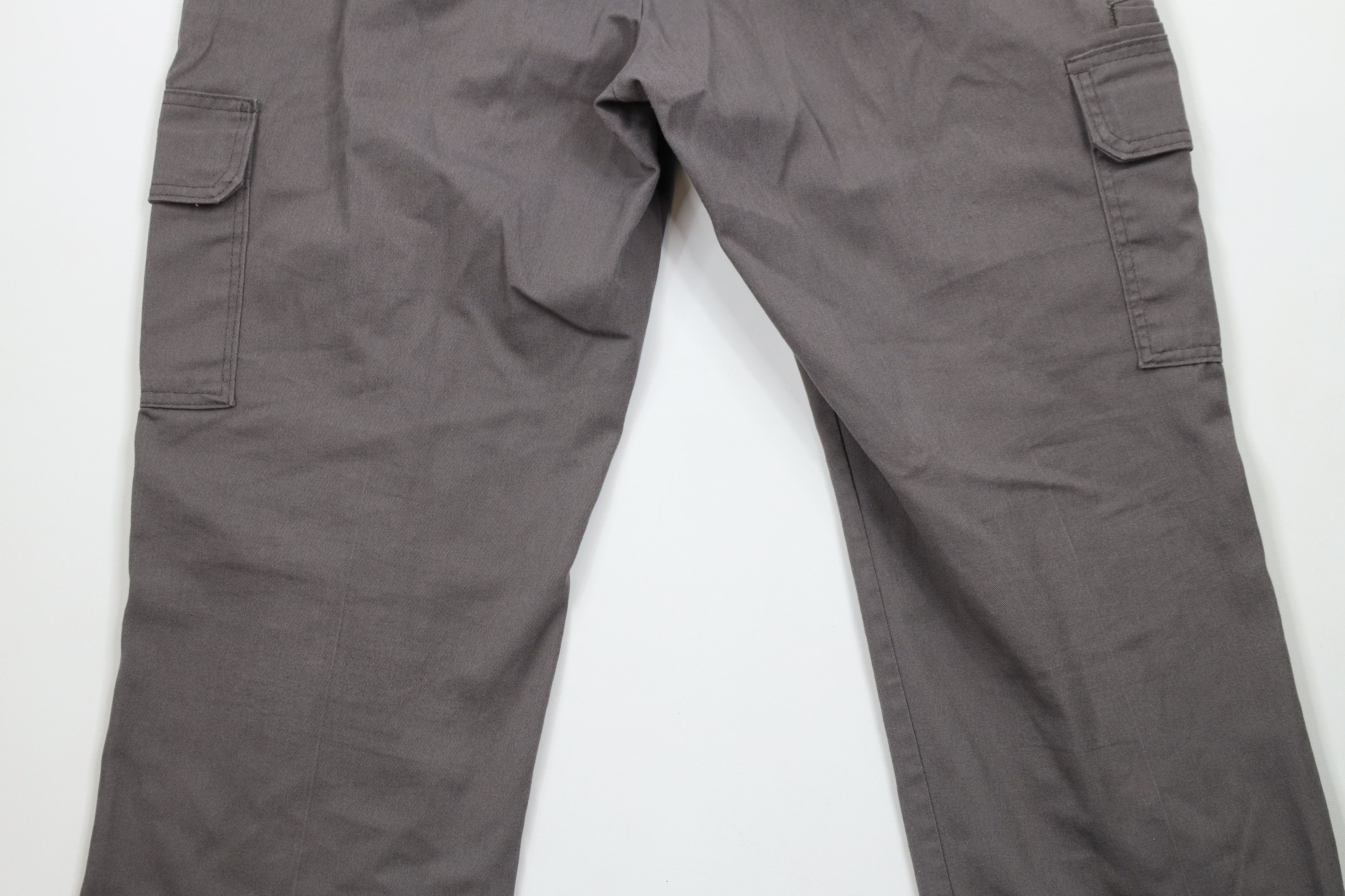 Dickies × Vintage Vintage Y2K Dickies Relaxed Straight Leg Cargo Pants Gray Size US 38 / EU 54 - 12 Thumbnail