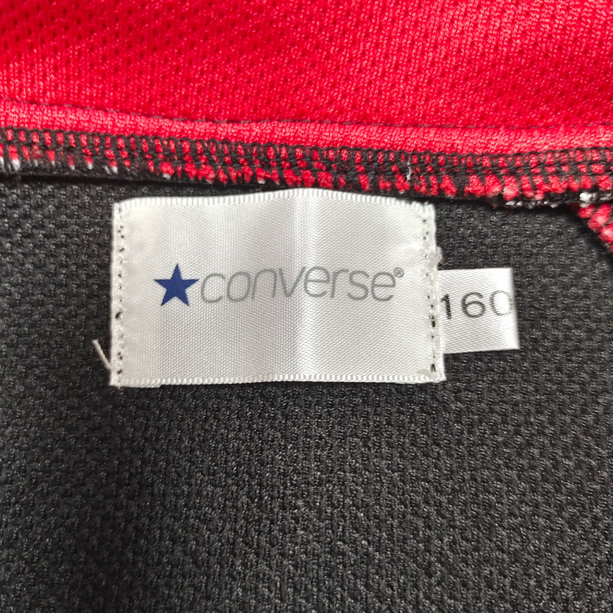 Converse Converse All Star Track Jacket, Black and Red Y2K Sportswear Size US M / EU 48-50 / 2 - 9 Thumbnail