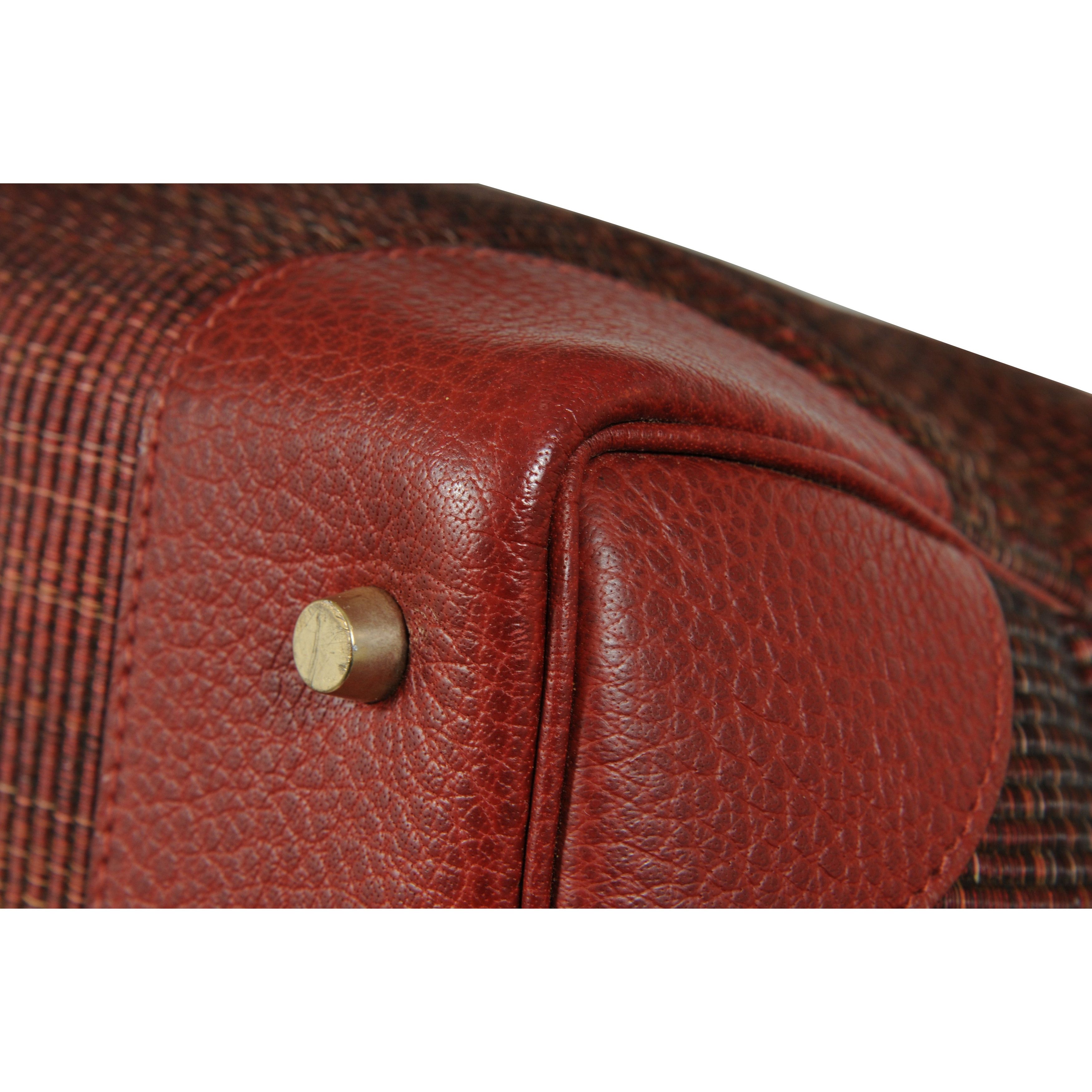 Hermes Haute A Courroies Hac 50 Red Rogue H Crinoline Buffalo Gold Size ONE SIZE - 17 Thumbnail