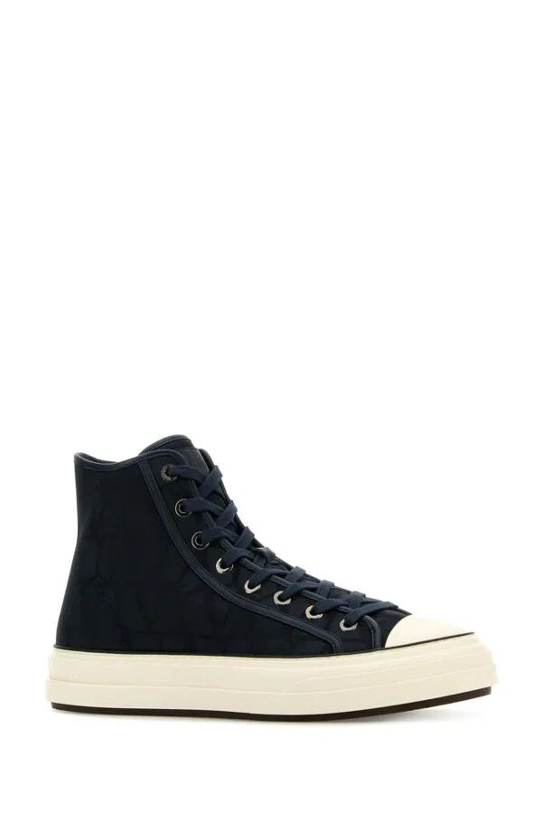 Valentino o1s22i1n1224 Totaloop Hi-Top Sneakers in Blue Size US 11 / EU 44 - 3 Thumbnail