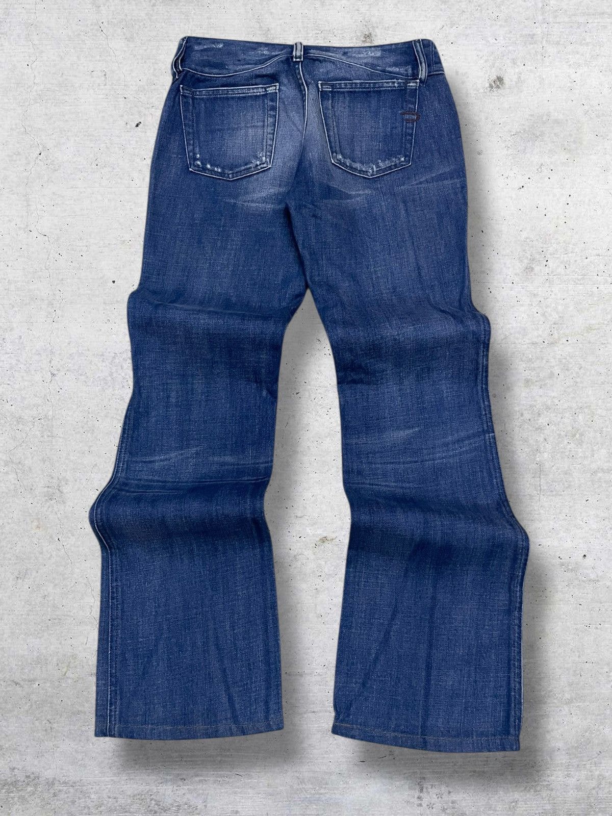 Diesel VINTAGE DIESEL INDUSTRY 90S DESIGNER OG FLARED CUT DENIM Size US 26 / EU 42 - 10 Thumbnail