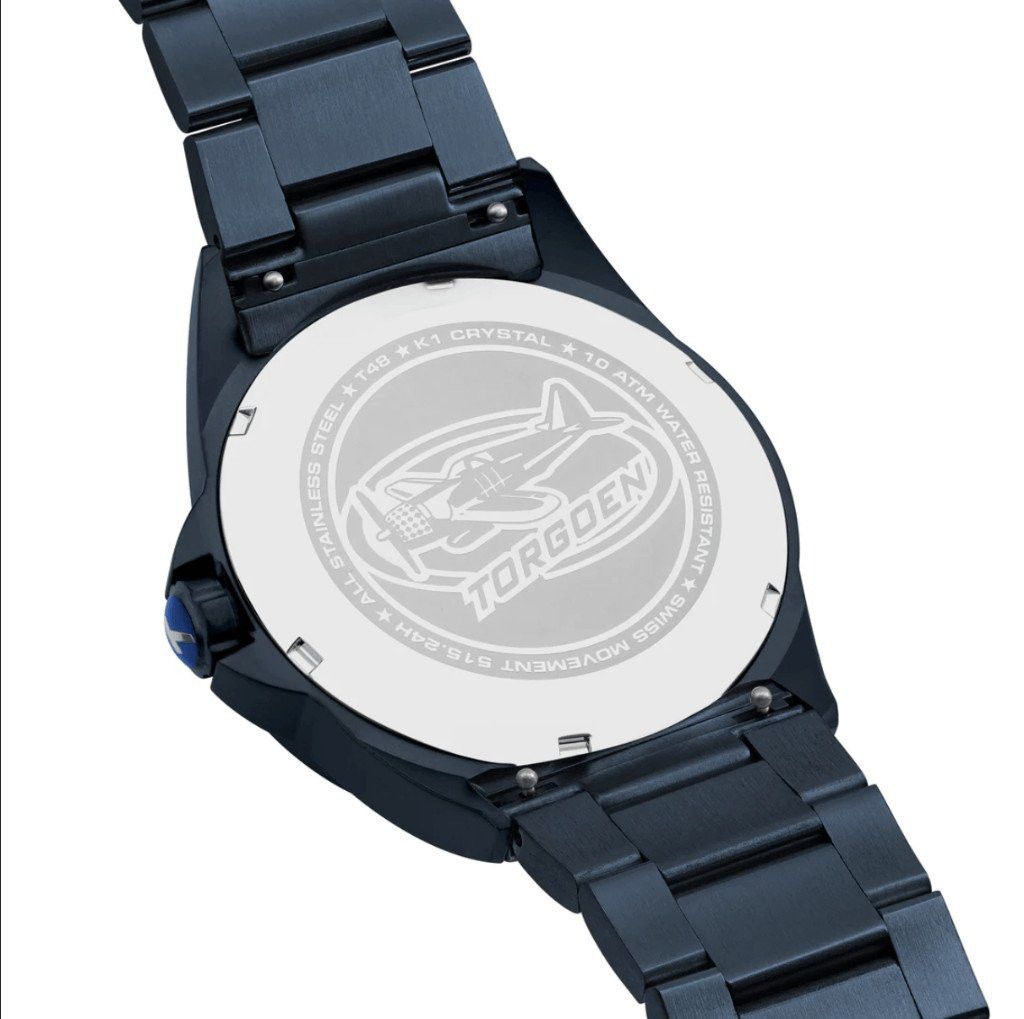 Other New Torgoen TN-1316 T48 Yellow Navy 44mm Silicone Strap Wat Size ONE SIZE - 5 Thumbnail