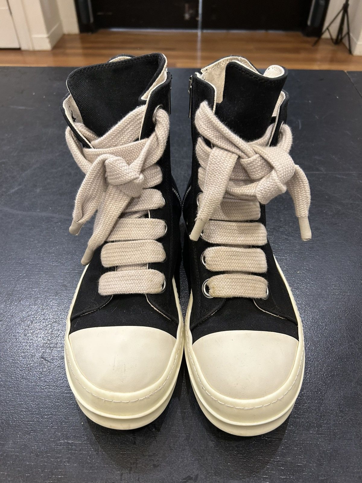 Rick Owens Drkshdw Rick Owens DRKSHDW Jumbolace Ramones Size US 12 / EU 45 - 7 Thumbnail