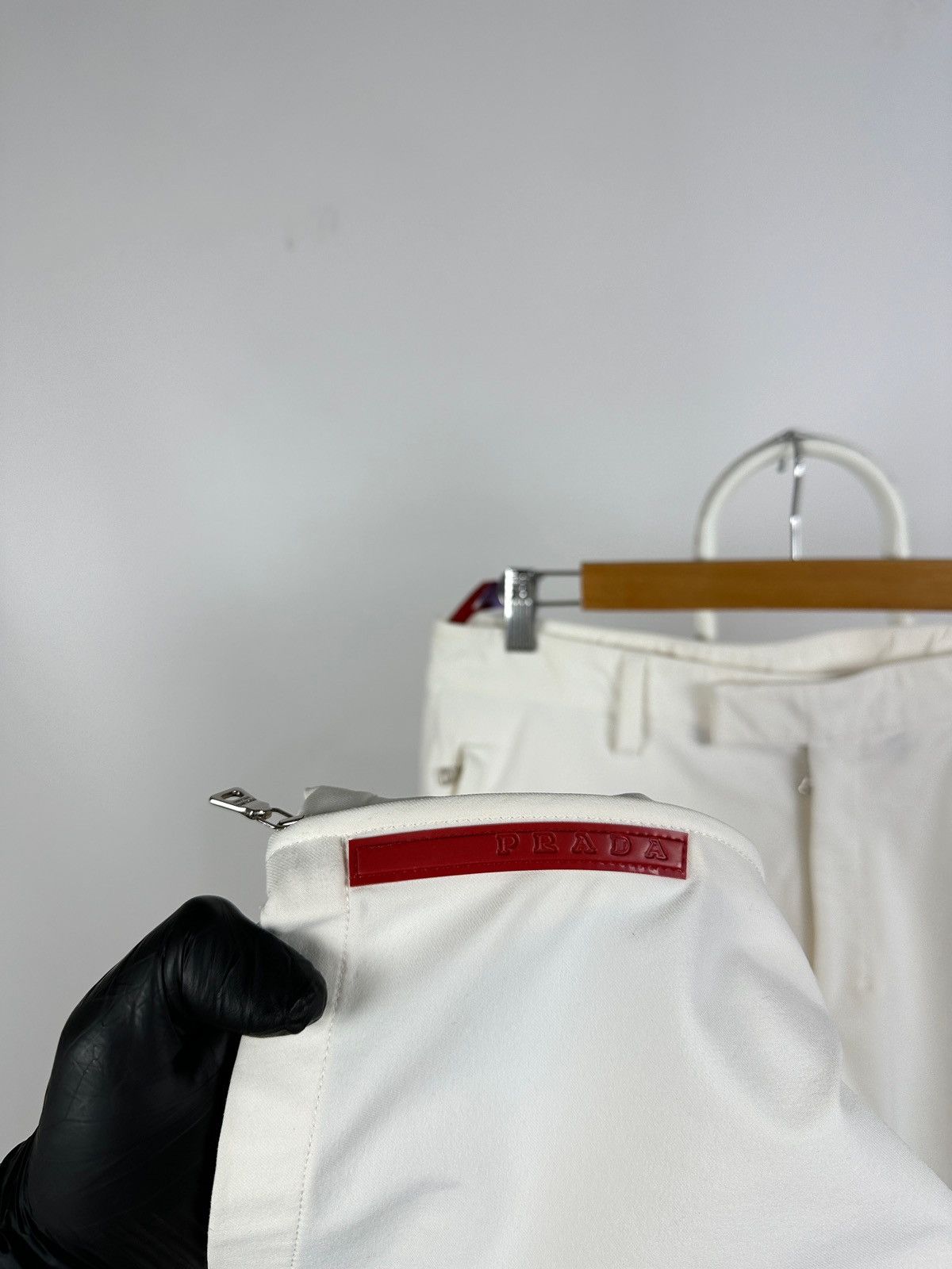 Prada Vintage Prada Sport Red Tab White Nylon Pants Size US 32 / EU 48 - 13 Thumbnail