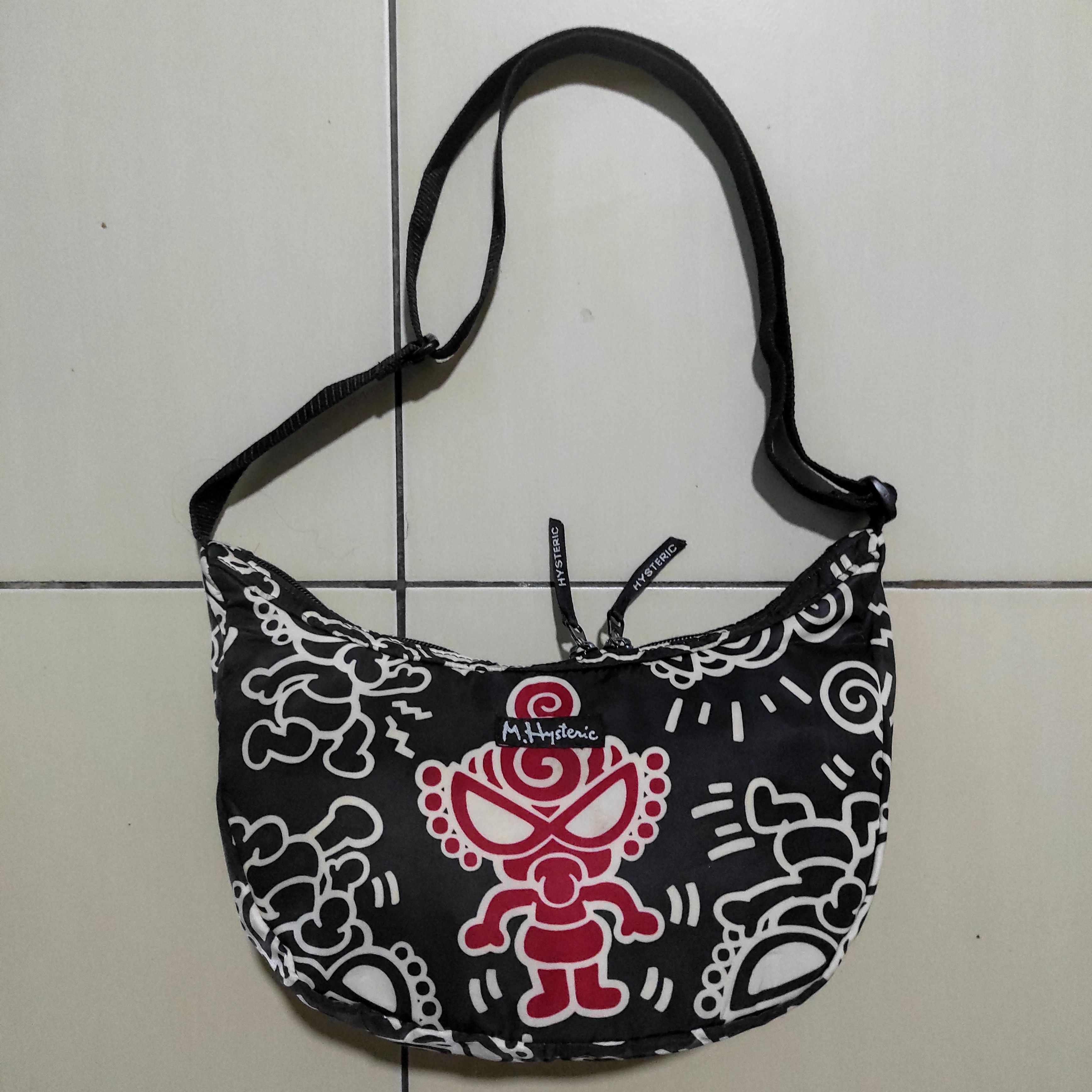 image of Hysteric Mini By Hysteric Glamour Satchel Sling Bag in Black, Men's