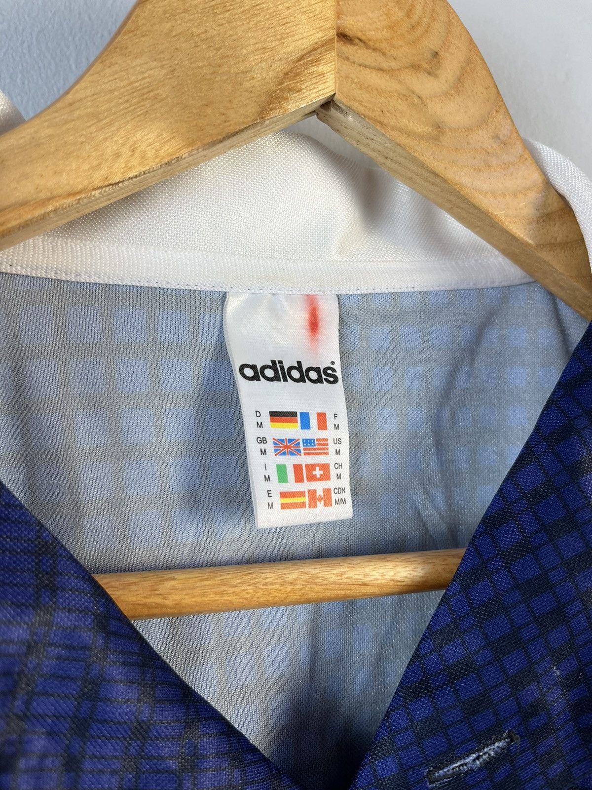 Adidas × Vintage Adidas Vintage Retro Y2K Streetwear 90's Plaid Jersey Size US M / EU 48-50 / 2 - 7 Thumbnail