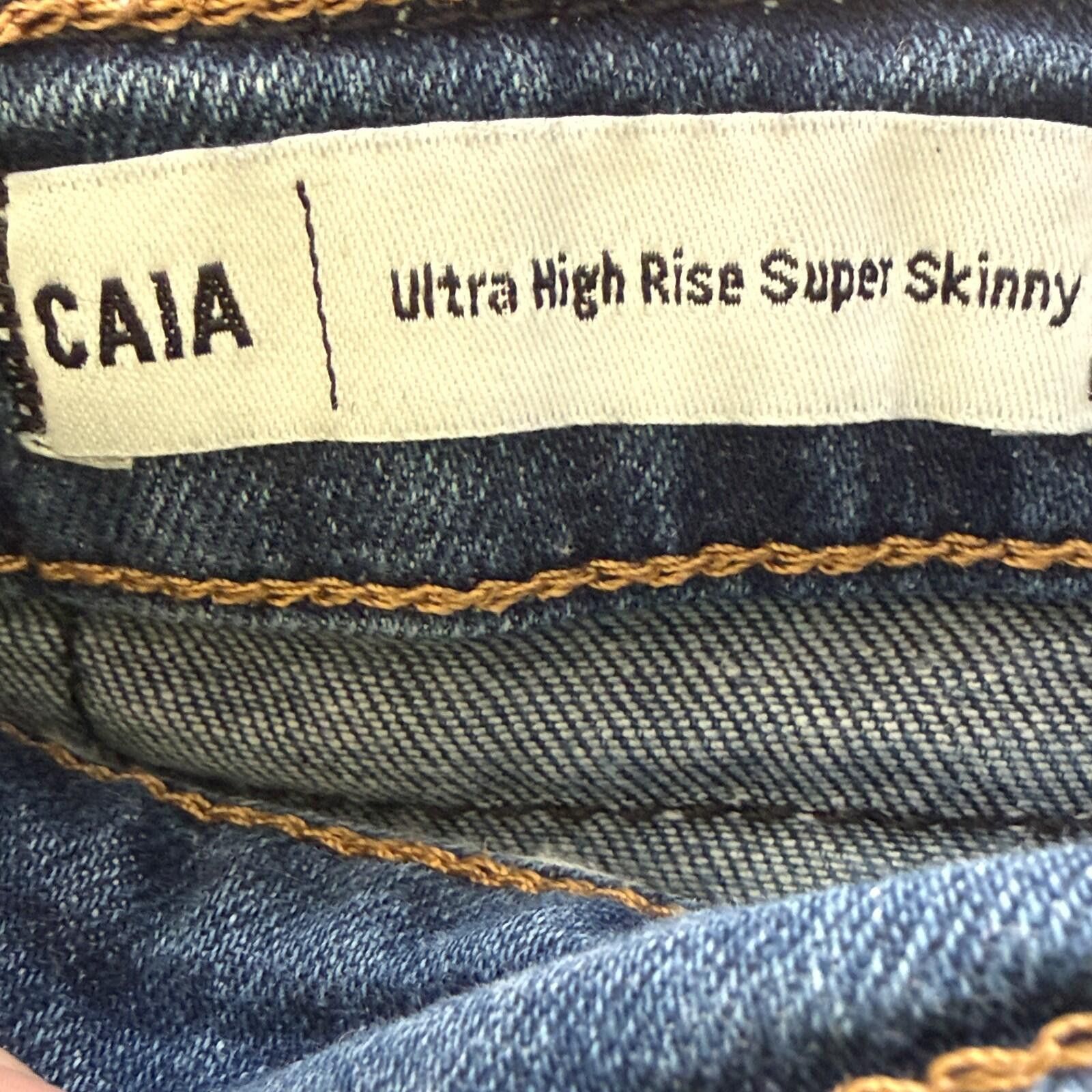 True Religion True Religion Caia Ultra High Rise Skinny Denim Women 33 Size 33" - 4 Thumbnail