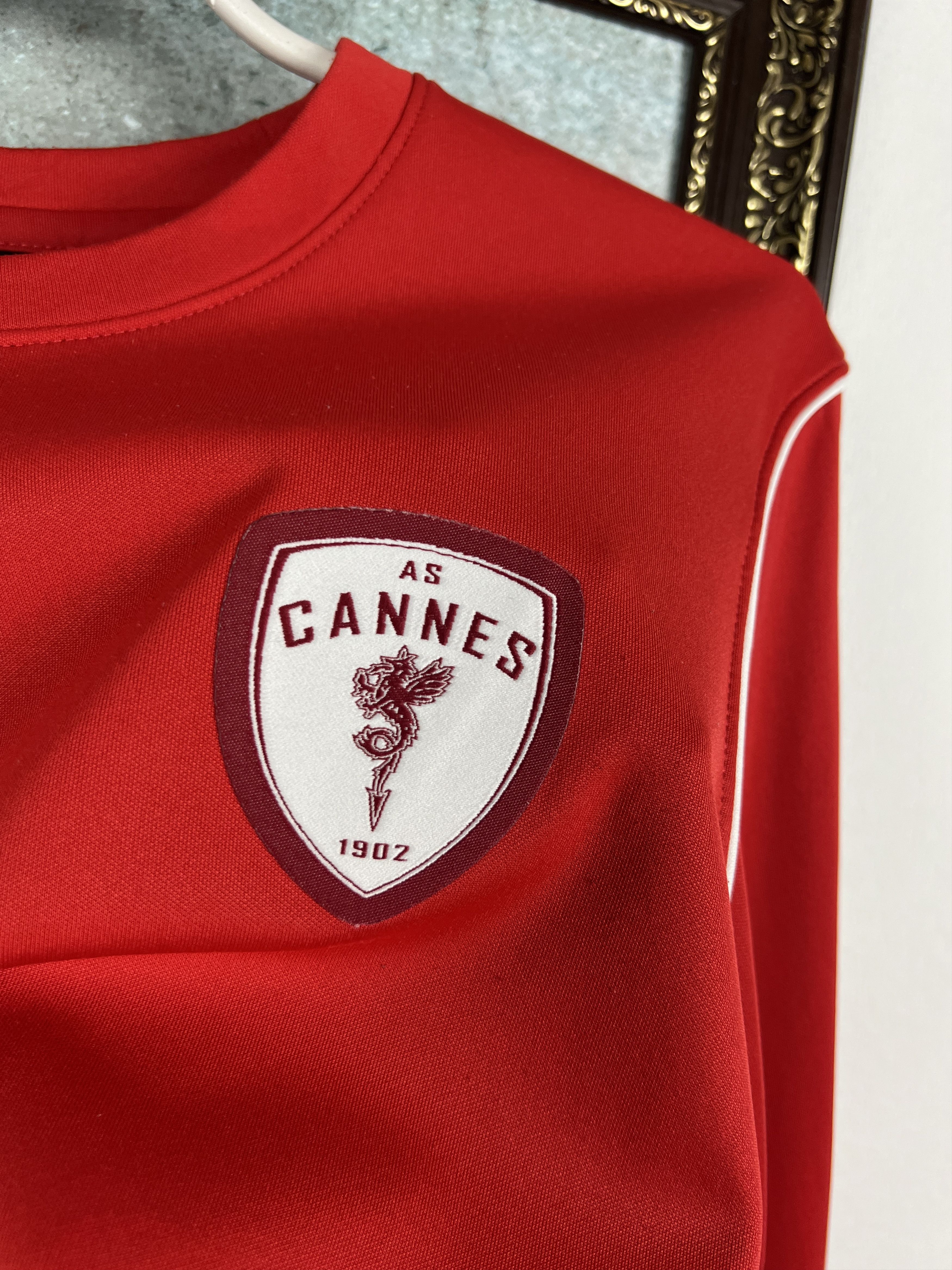 Nike Nike AS Cannes Football Sweatshirt Soccer TRack Top Rare Size US M / EU 48-50 / 2 - 4 Thumbnail