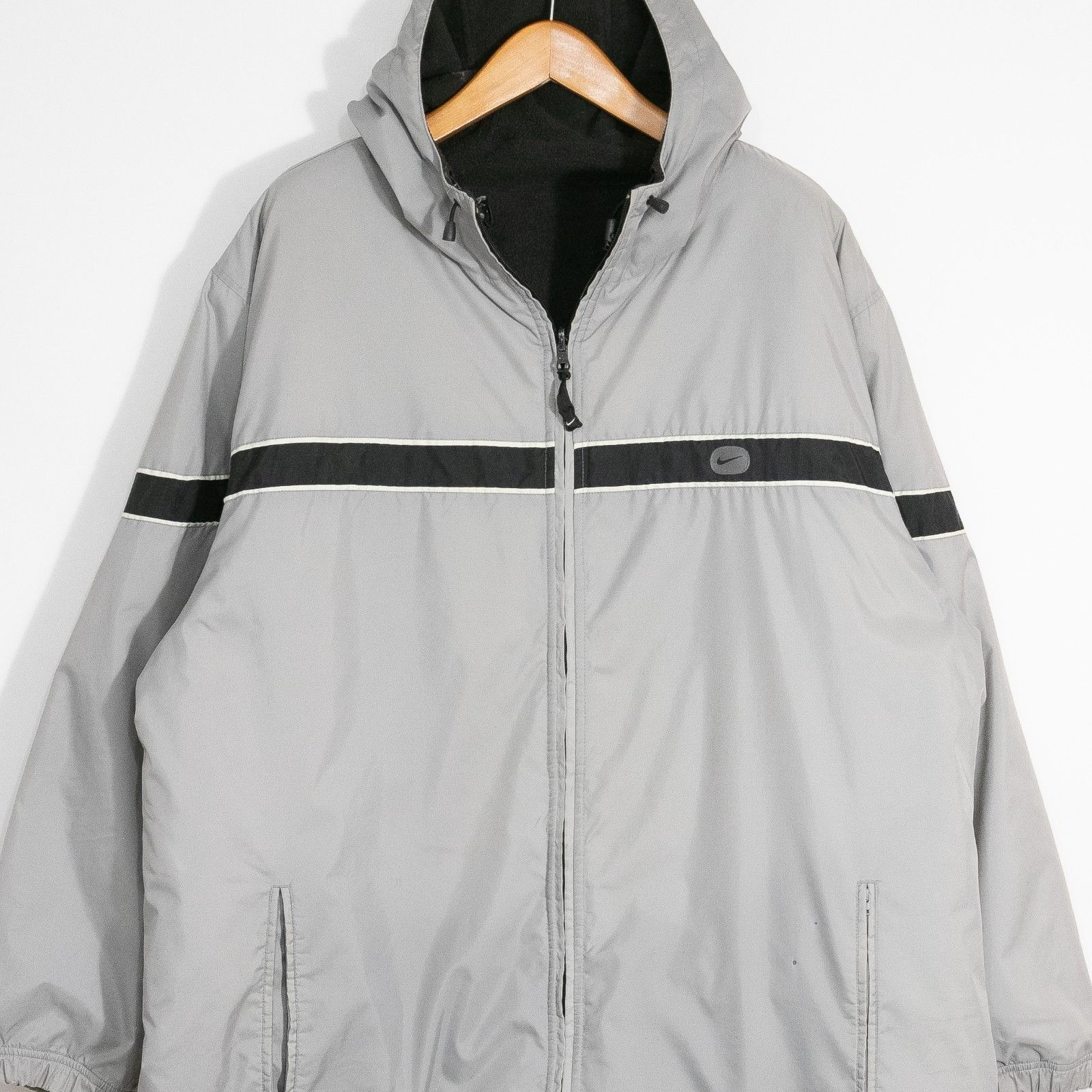 Nike Vintage Nike Reversible Windbreaker Jacket Mens 2XL - Hooded Size US XXL / EU 58 / 5 - 2 Thumbnail