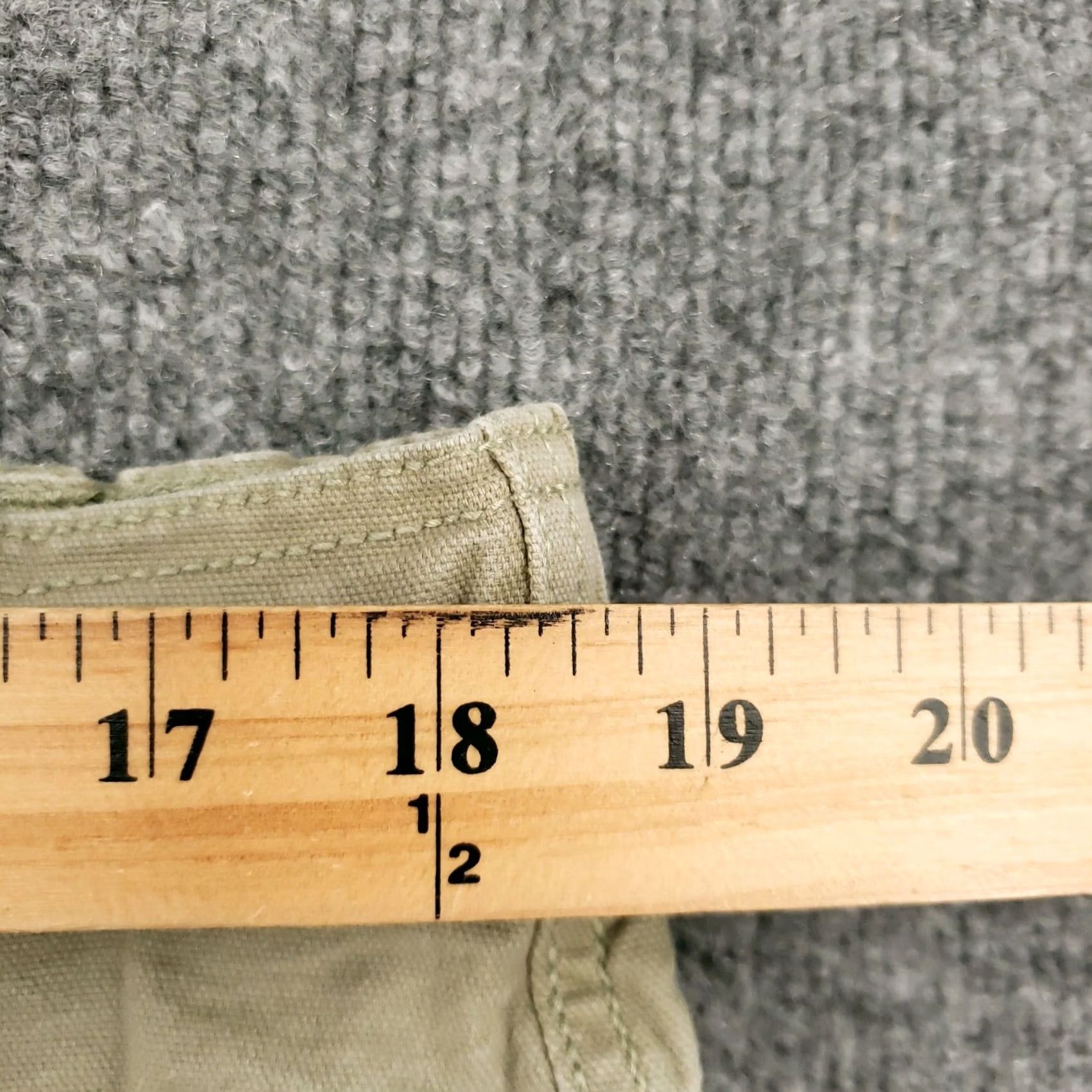 Vintage Knox Rose Pants Womens XL Green High Rise Straight Stretch Utility Pocket Zip Size 40" / US 18 - 6 Thumbnail