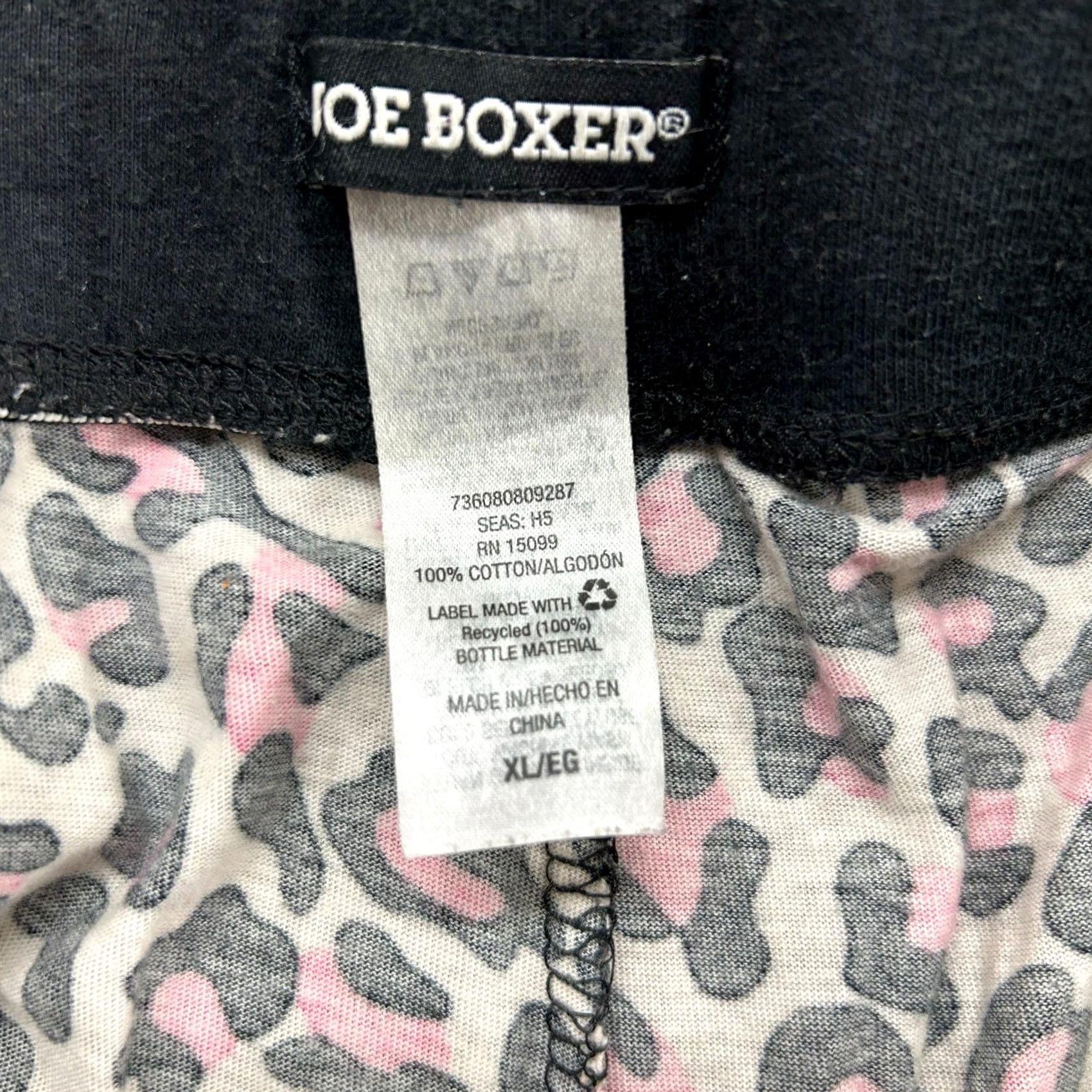 Joe Boxer VINTAGE Joe Boxer Sweatpants Women XL Pink Cream Leopard Animal Print Baggy 90s Cowboys Southwestern USA Stretch Pockets Size 24" / US 00 / IT 34 - 4 Thumbnail