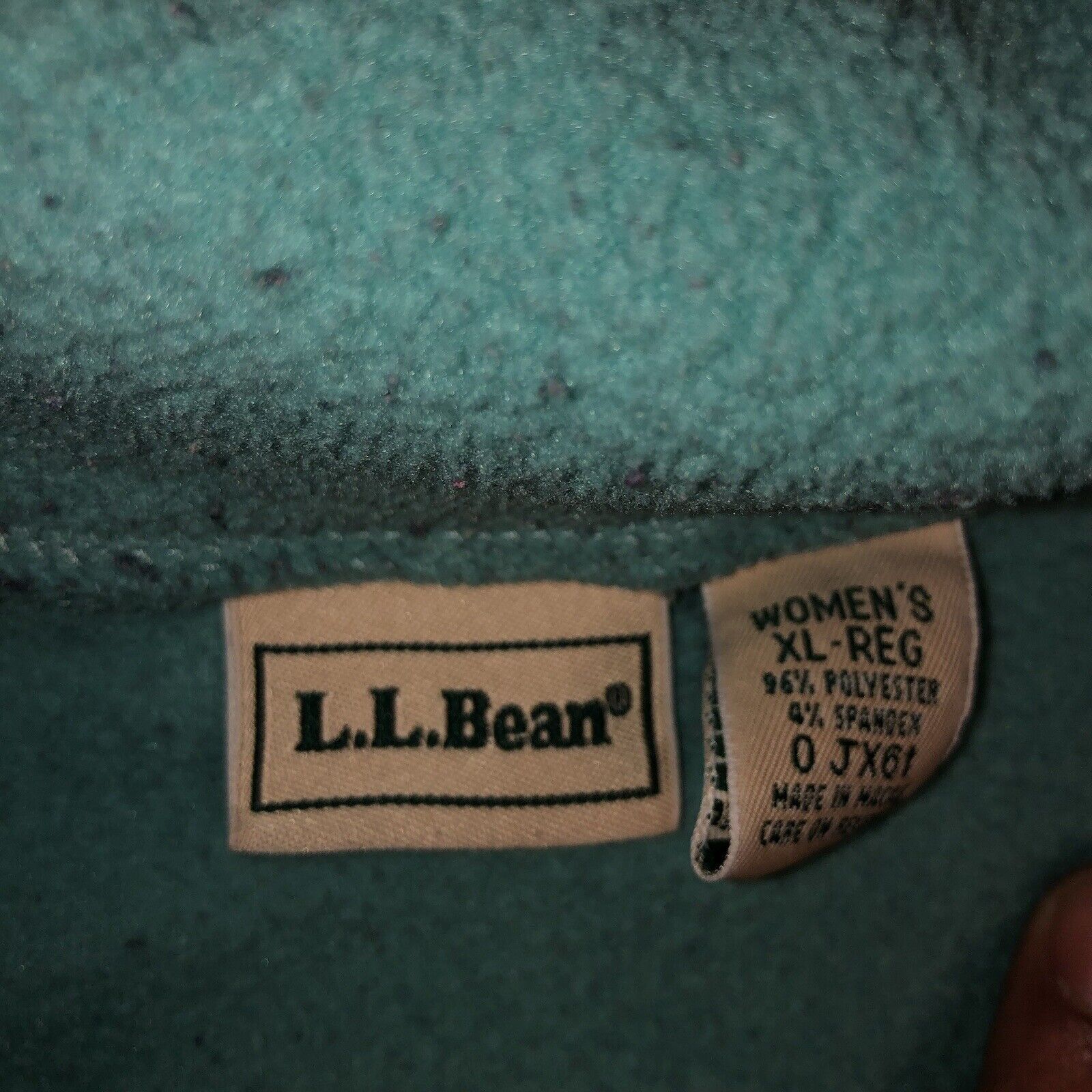 L.L. Bean Vintage LL Bean Jacket Womens Large Blue Comfort Fleece But Size XL / US 12-14 / IT 48-50 - 3 Thumbnail