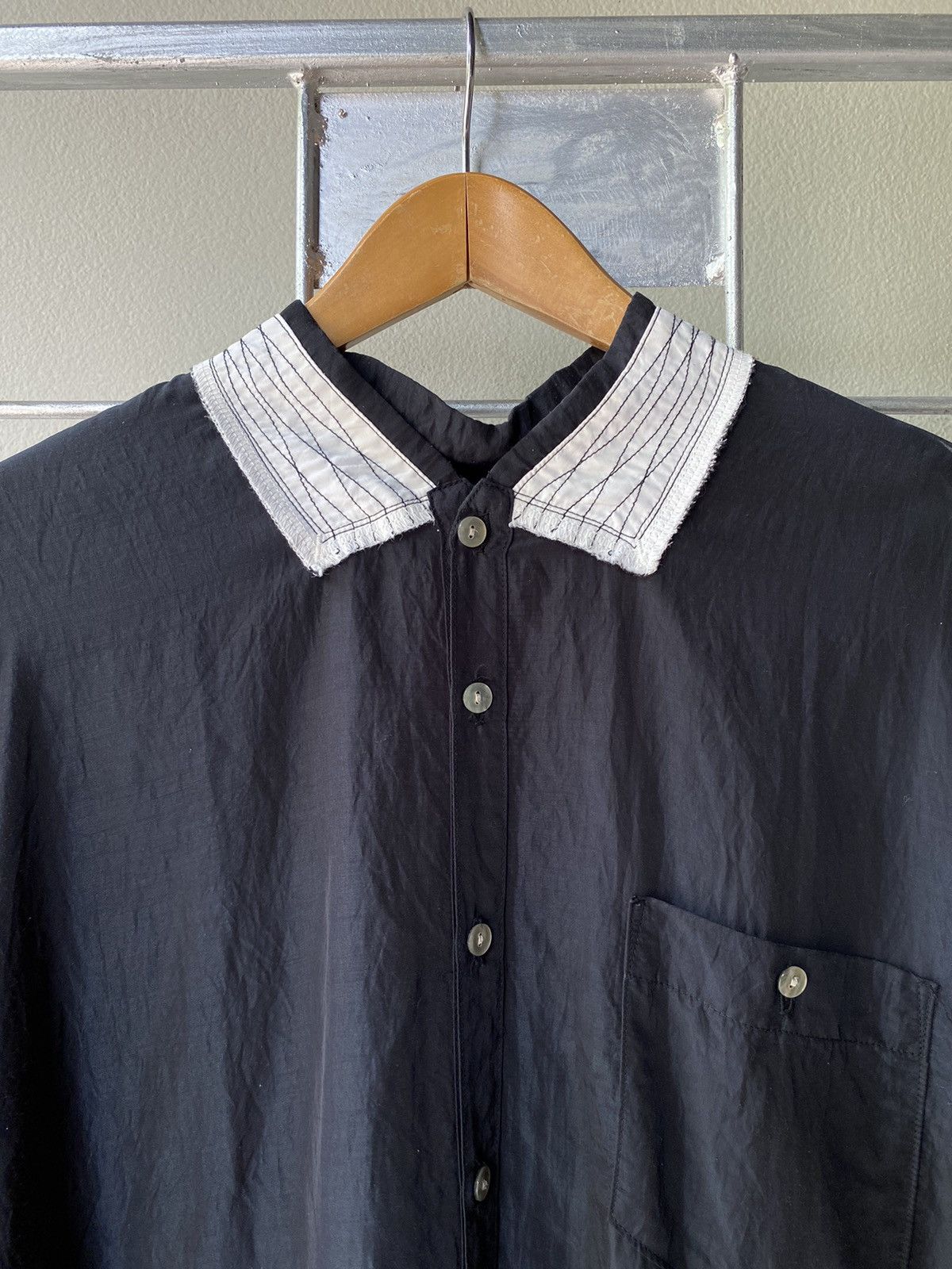 Marithe + Francois Girbaud Marithe Francois Girbaud black rayon shirt Size US M / EU 48-50 / 2 - 7 Thumbnail