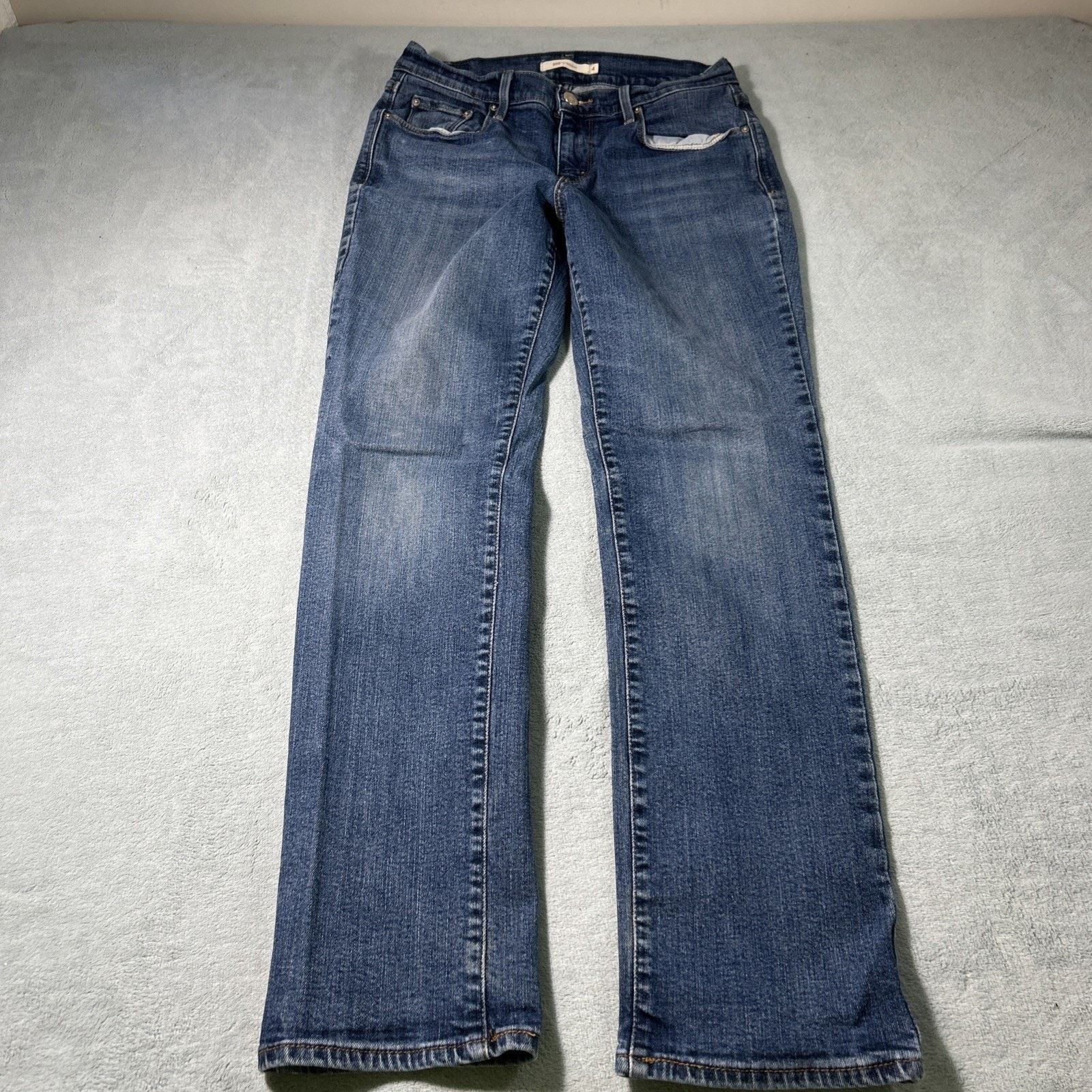 Levi's Levis 505 Straight Jeans Womens 28x29 Hamilton Skinny Slim Size 28" / US 6 / IT 42 - 2 Thumbnail