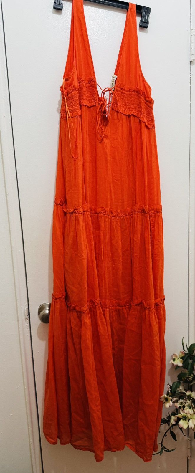 NICHOLAS NICHOLAS Myla Tie Maxi Dress red size 8 Size M / US 6-8 / IT 42-44 - 3 Thumbnail