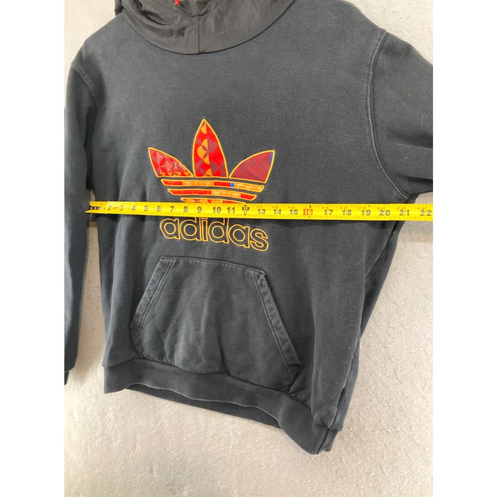 Adidas Adidas Men's Hoodie Medium Black Embroidered Athletic Pullover Size US M / EU 48-50 / 2 - 2 Thumbnail