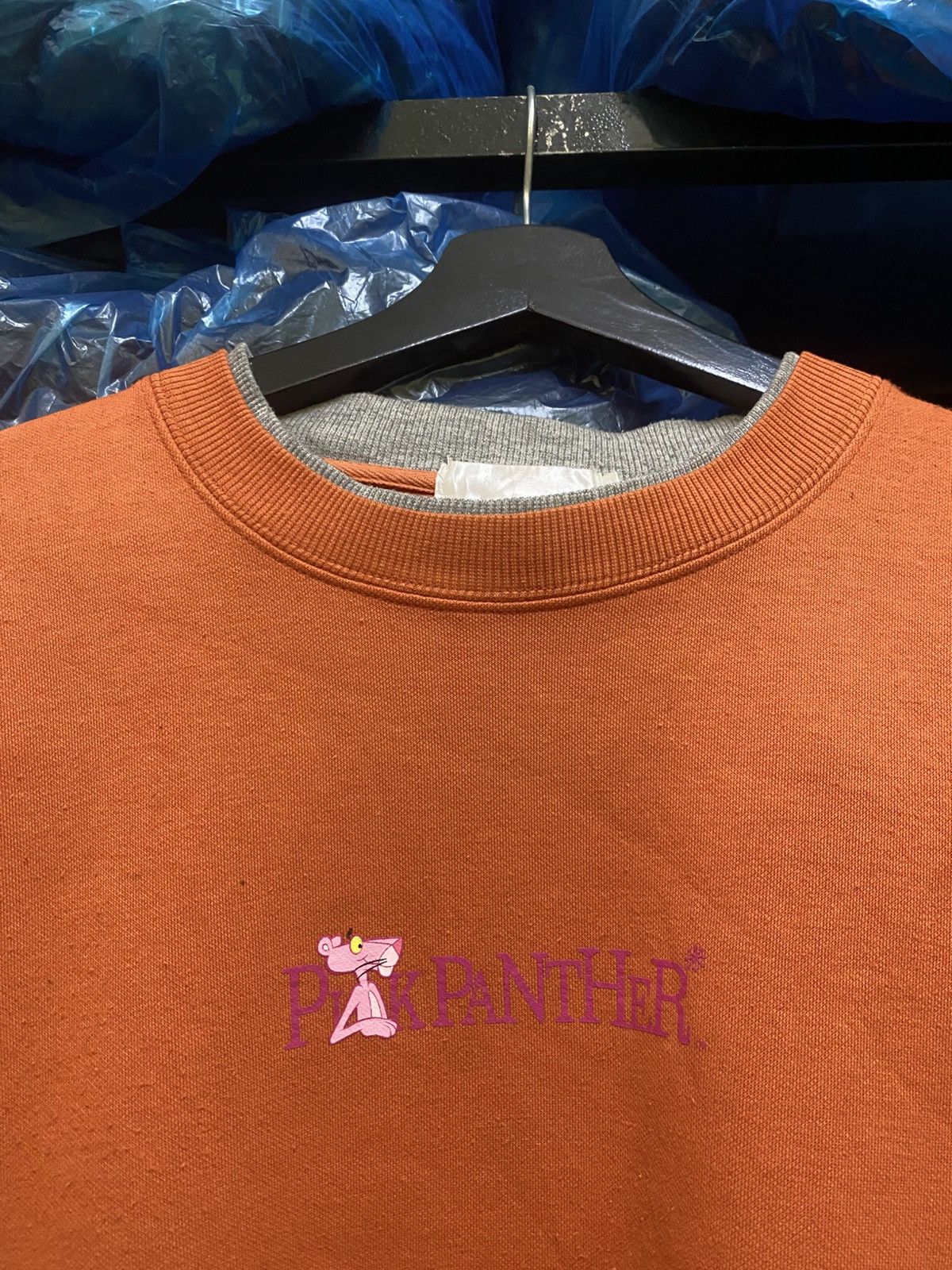 Vintage Vintage 2002 Pink Panther Orange Sweatshirt – Double-Sided Size US L / EU 52-54 / 3 - 7 Thumbnail