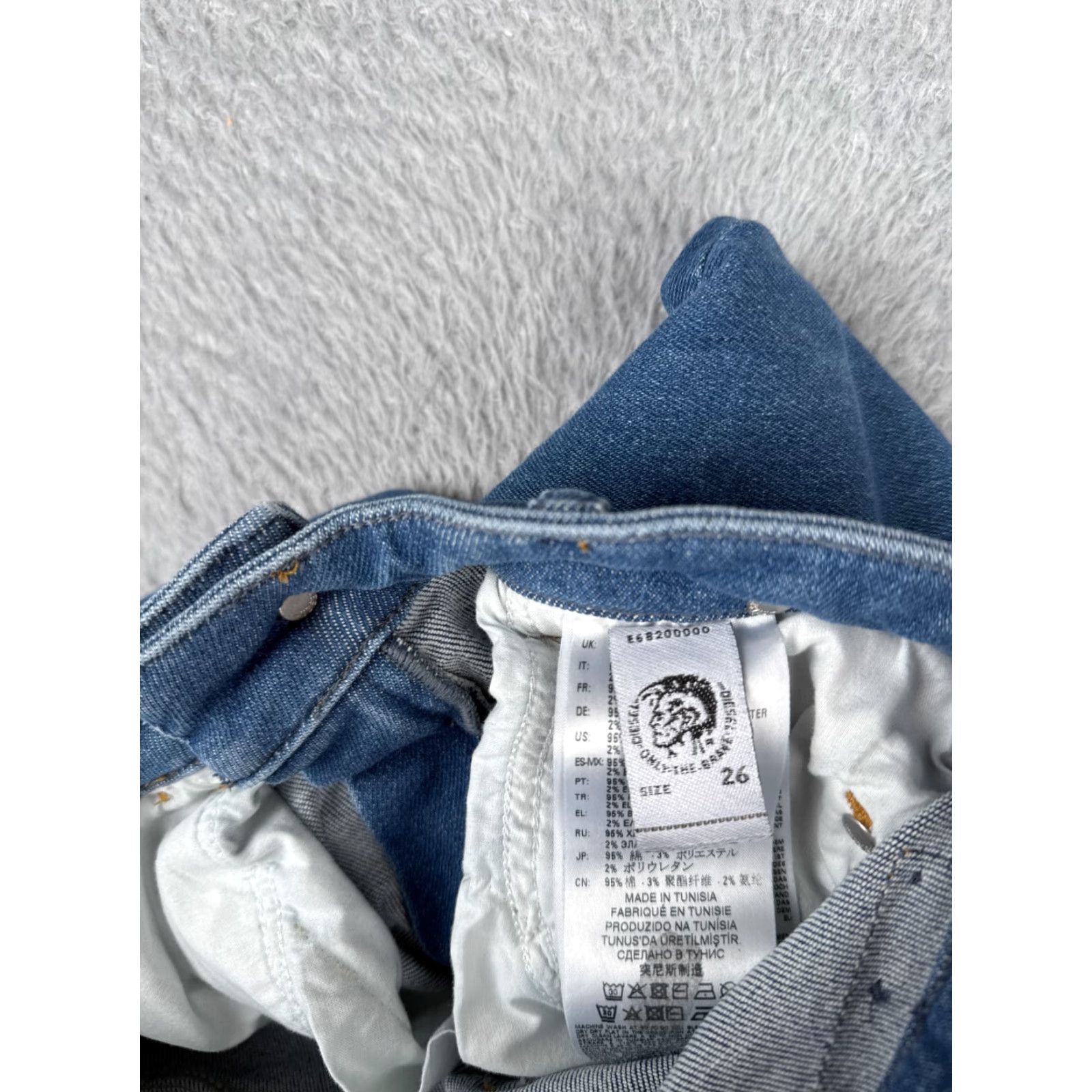 Diesel Diesel Womens Jeans Denim Blue 26 Regular 5-Pocket Distressed Stretch Skinny Size 26" / US 2 / IT 38 - 7 Thumbnail