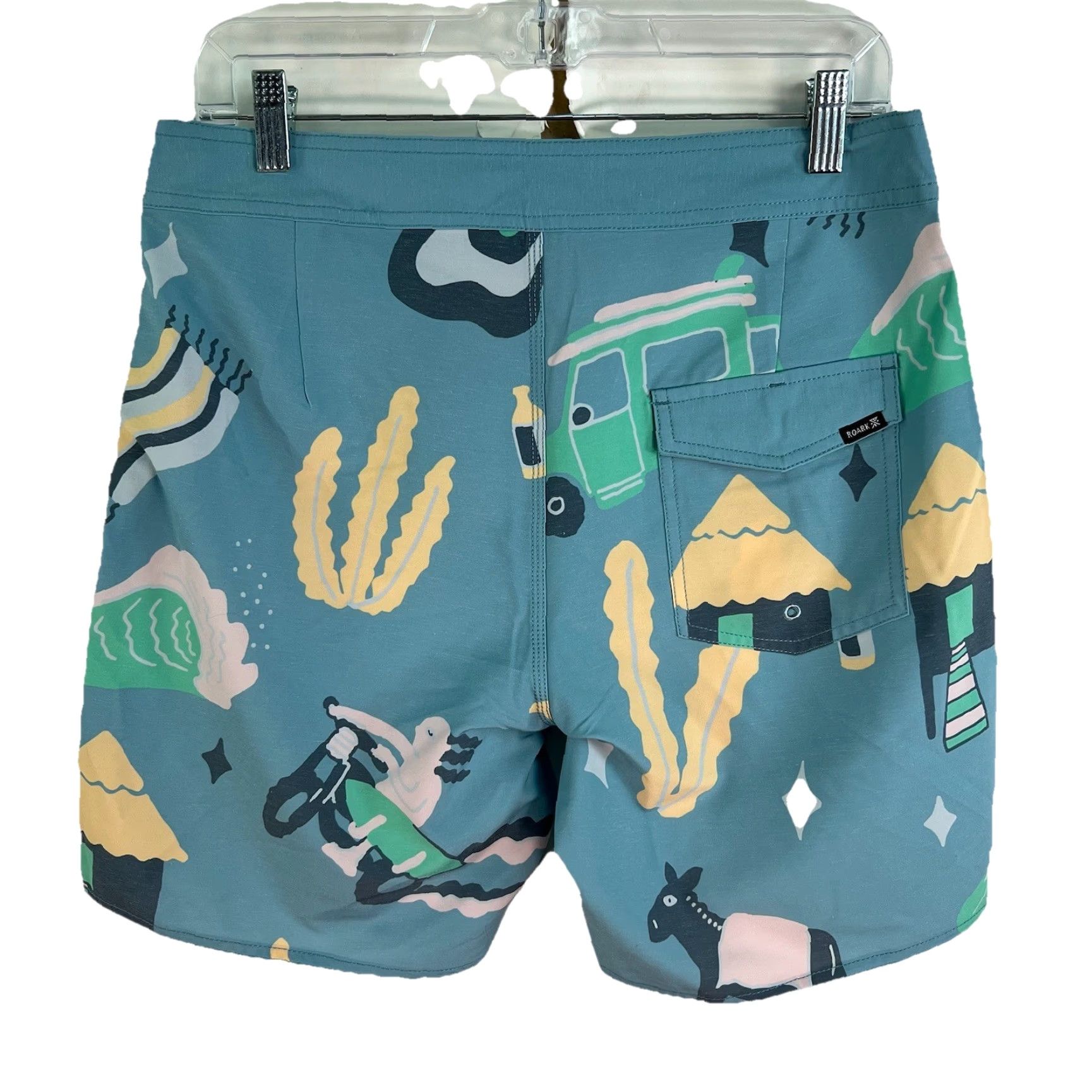 Roark ROARK The Passage Short Shorts Men’s 30 Turquoise Lined Gym Casual Size US 31 - 2 Thumbnail