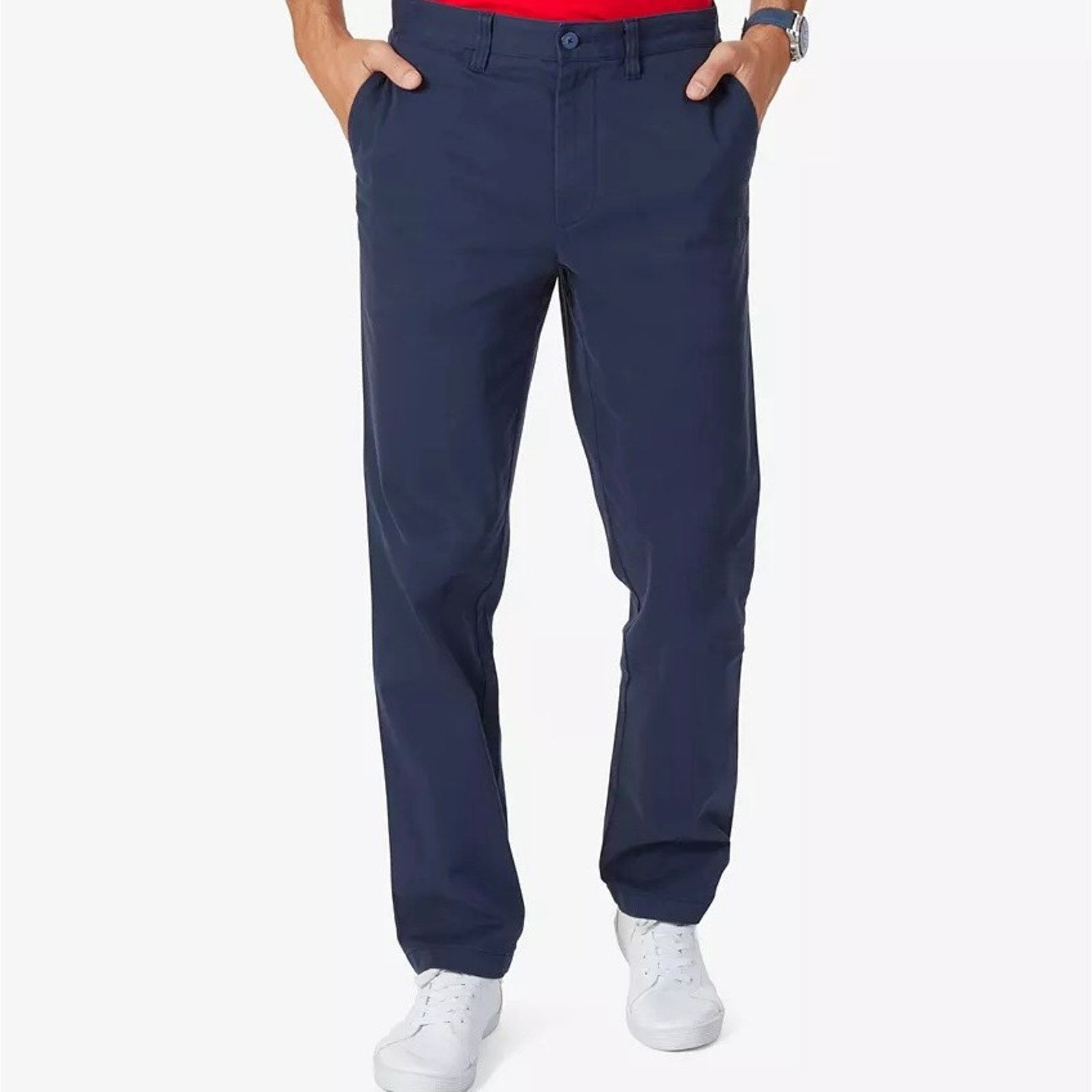 Nautica Nautica Men's Marine Navy Cotton Casual Pants Size W45 L30 Size US 44 / EU 60 - 1 Thumbnail