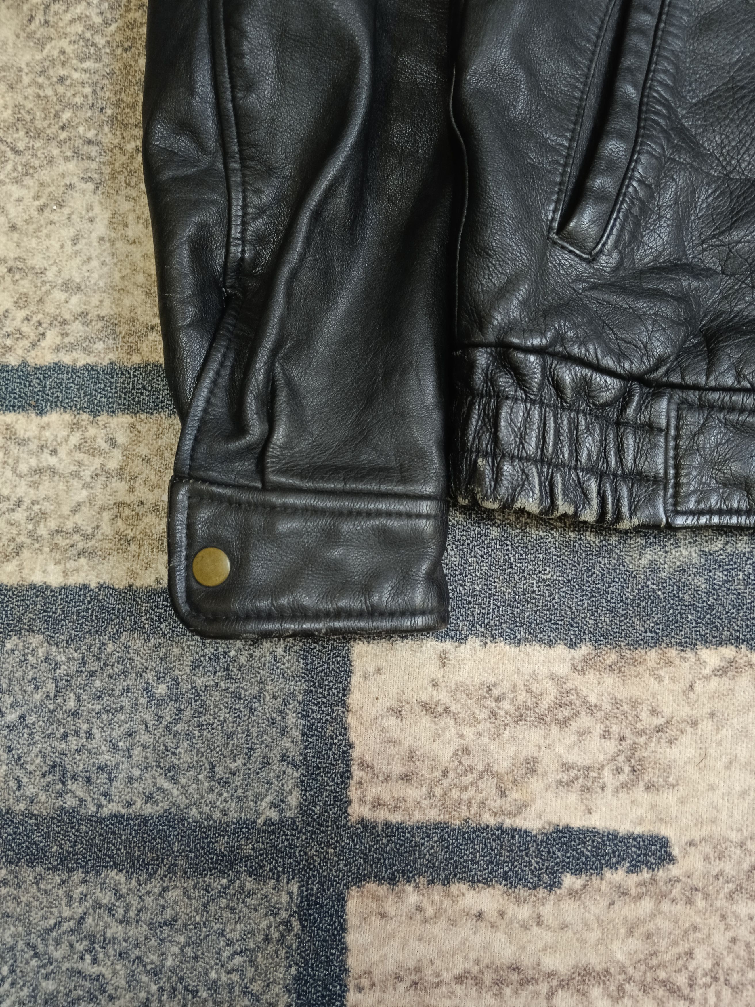 Vintage VINTAGE BAHRON RACING LEATHER WEAR JACKET Size US M / EU 48-50 / 2 - 5 Thumbnail
