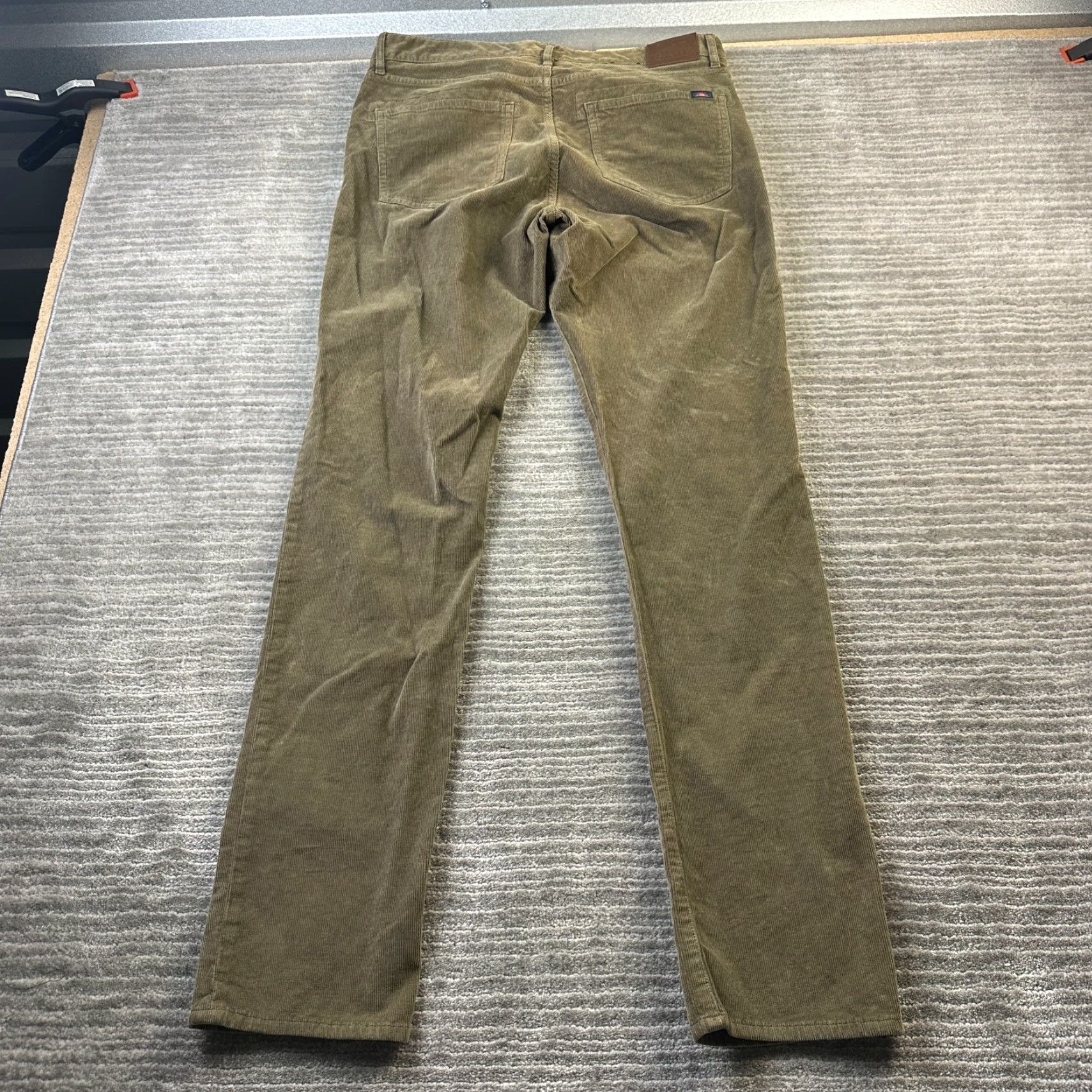Faherty Faherty Pants Slim Chino 30x34 Blue Corduroy 5-Pocket Design Button Zip Flat Front Straight Mens Casual Fall Winter Spring Size US 30 / EU 46 - 2 Thumbnail
