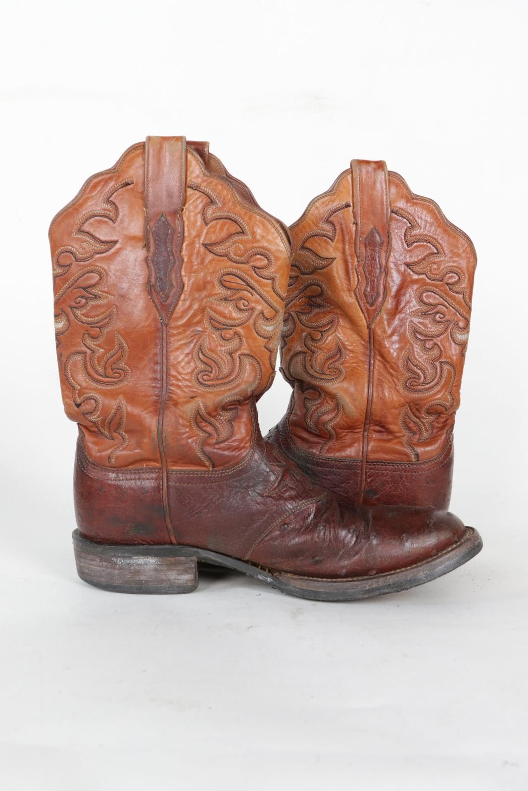 Lucchese 90's Lucchese Western Ostrich Quill Cowboy Boot Size ONE SIZE - 4 Thumbnail