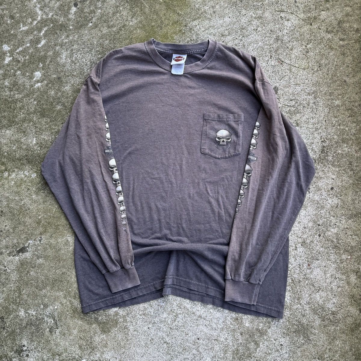 Harley Davidson Thrashed Faded Distressed Harley Shirt ERD Grunge WCC Chrome Size US XL / EU 56 / 4 - 7 Thumbnail
