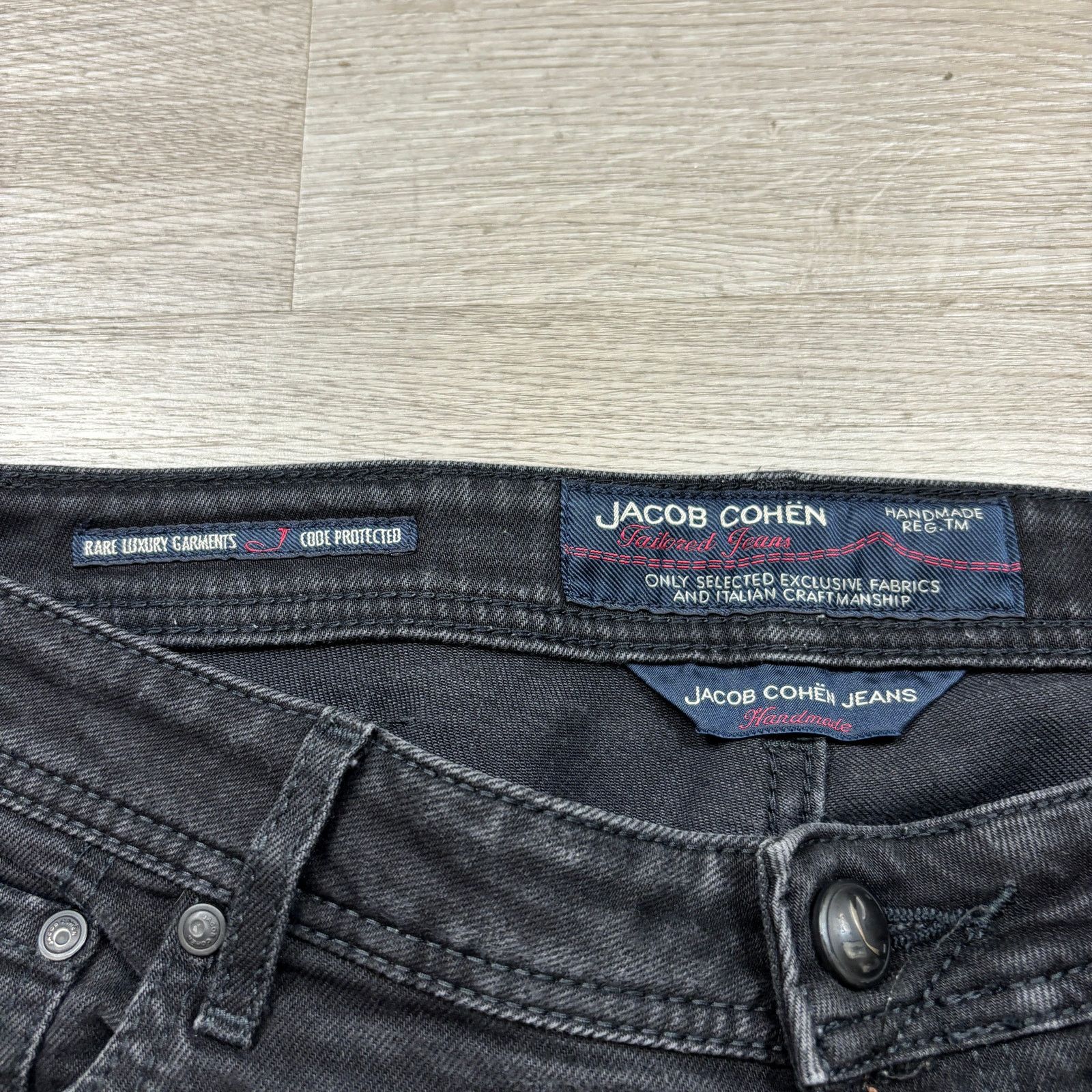 Jacob Cohen Jacob Cohen J620 Handmade Tailored Black Jeans Men's 36x31 Size US 36 / EU 52 - 6 Thumbnail