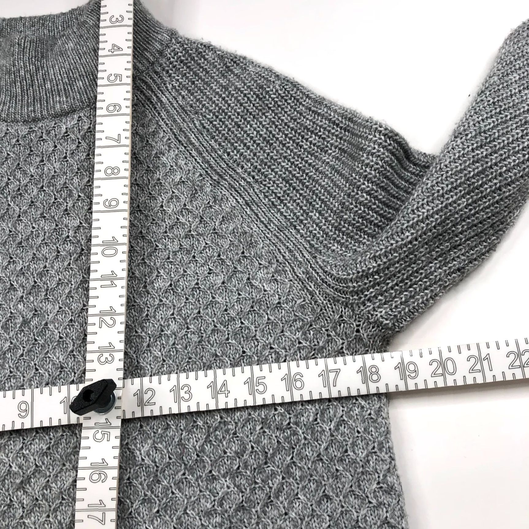 Talbots Talbots Petites Large Petite PL Knit Mock Neck Pullover Sweater Gray Shirt Ladies Mens Womens Girls Boys Size L / US 10 / IT 46 - 6 Thumbnail