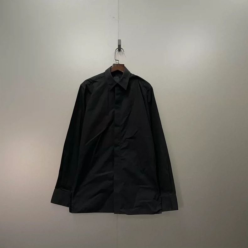 Givenchy Givenchy Size37 Black Belted Long Sleeve Shirt Size US M / EU 48-50 / 2 - 1 Thumbnail