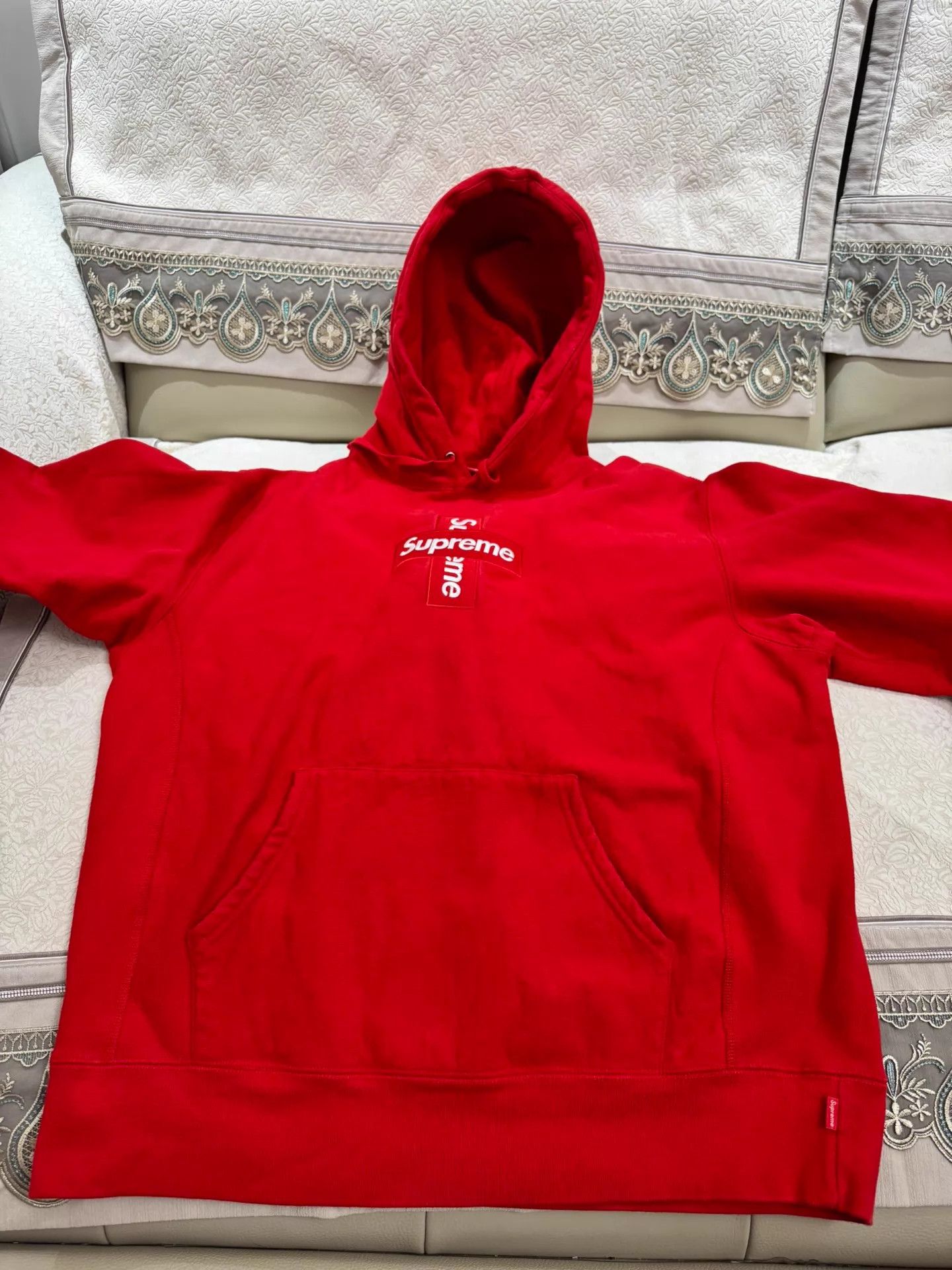 Supreme Supreme 15 Box Logo Red Hoodie L Size US L / EU 52-54 / 3 - 3 Thumbnail