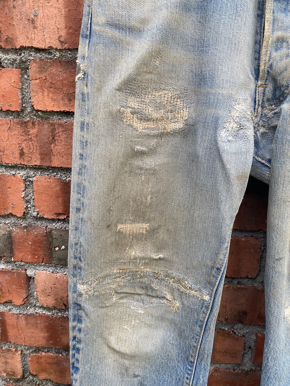 Levi's Vintage Clothing × Vintage W32x28.5 vintage levi's redline 80s distressed condition Size US 32 / EU 48 - 5 Thumbnail