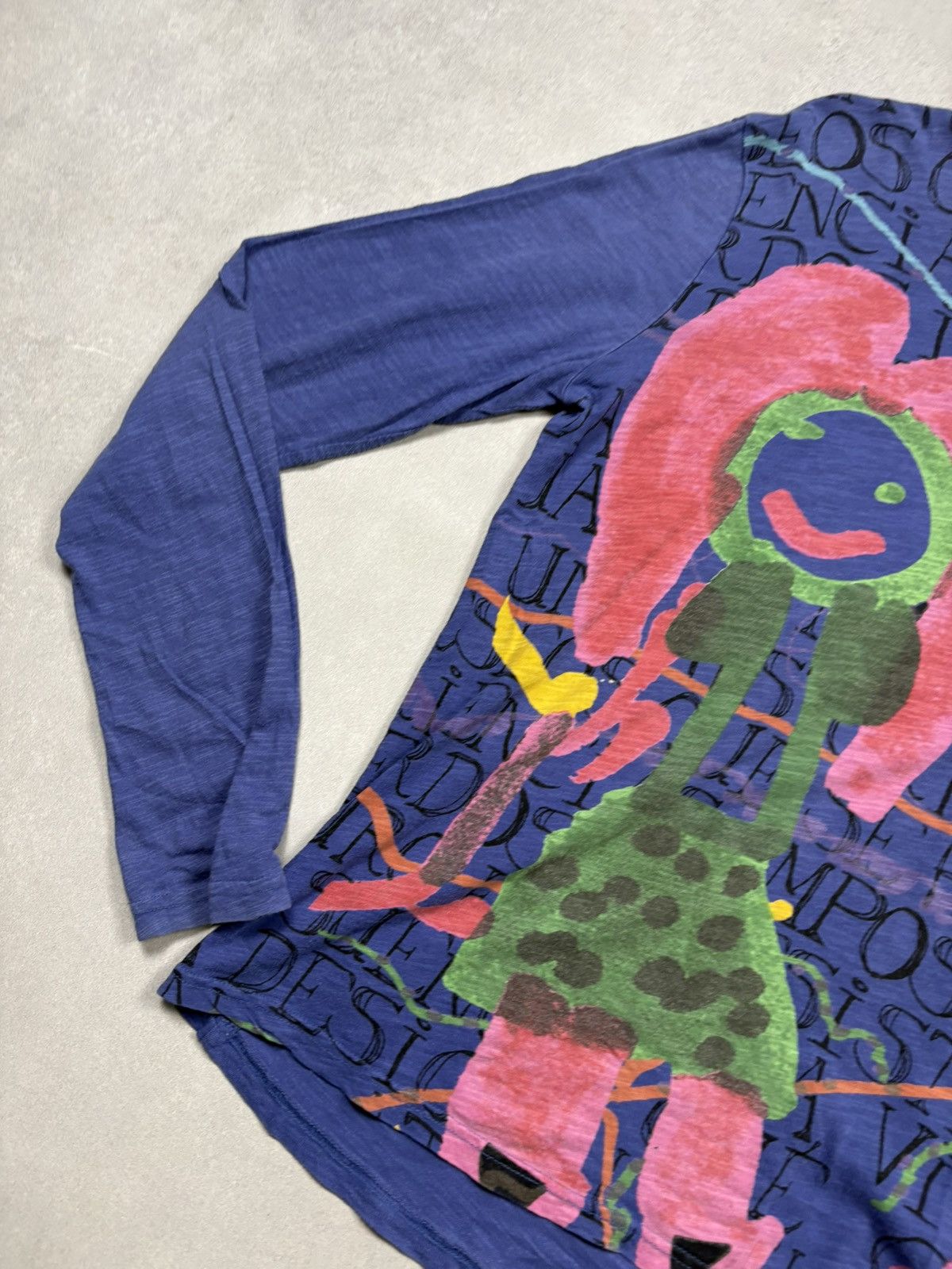 Desigual Desigual Graphic Art Long Sleeve Top XL Blue Abstract Print Size XL / US 12-14 / IT 48-50 - 3 Thumbnail
