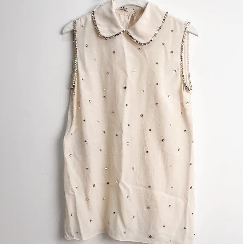 Miu Miu Miu Miu Pale Pink Women's Shirt 0089 Size S / US 4 / IT 40 - 1 Thumbnail