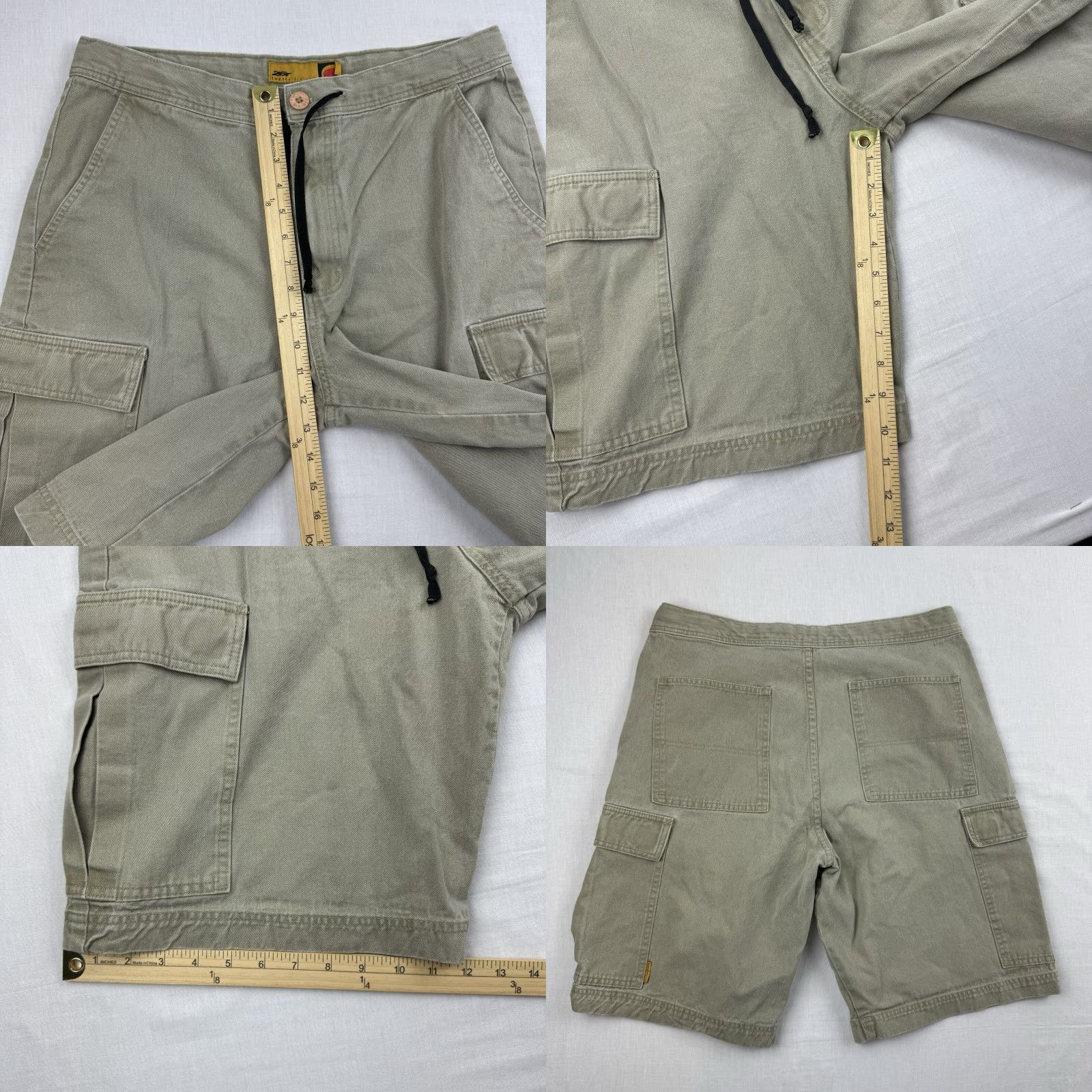 Vintage Vintage 26 Red Cargo Shorts Men Adult Medium Khaki Skater Y2K 90s Grunge Casual Size US 31 - 8 Thumbnail
