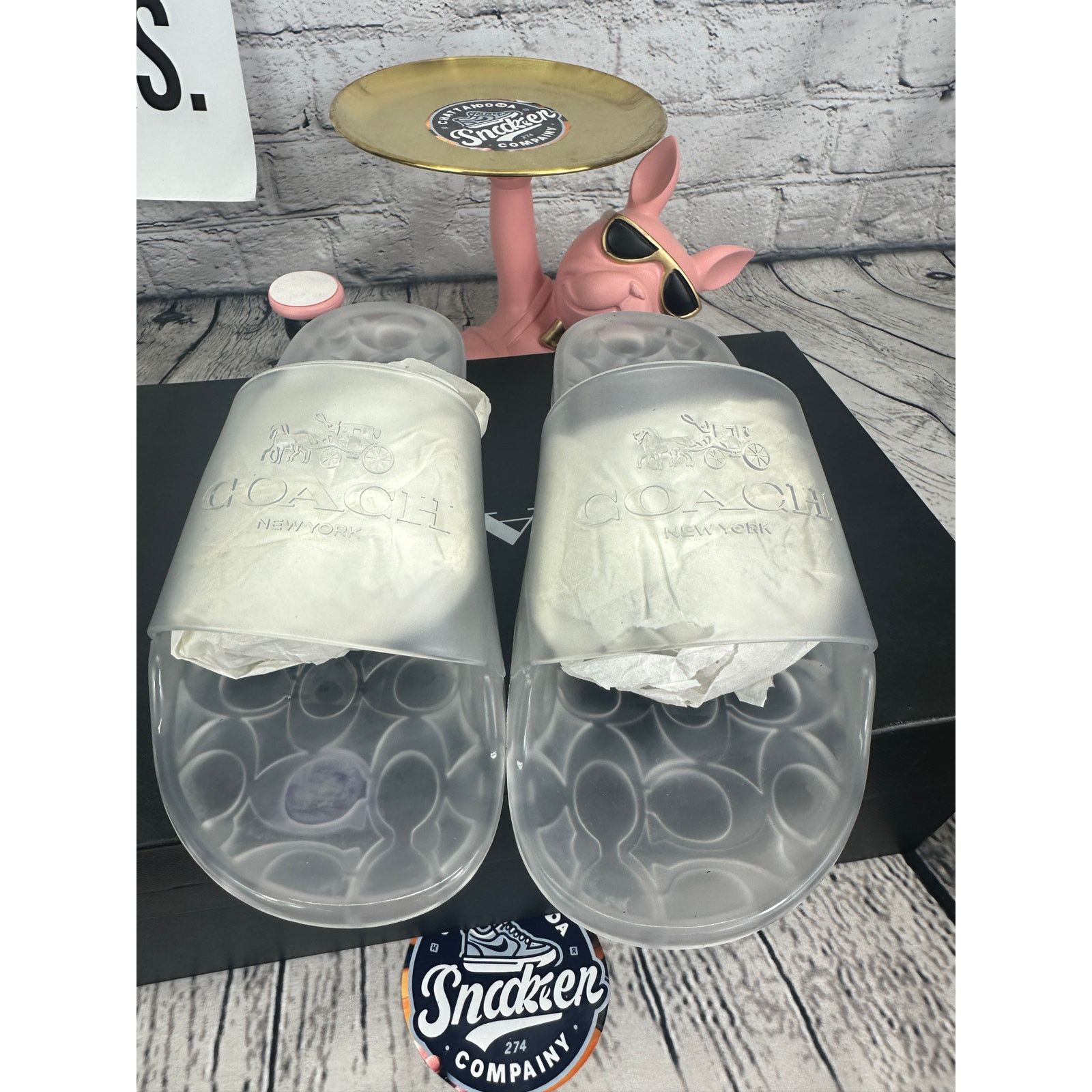 Coach Coach Brand Ulyssa Clear Rubber Slides On Slippers Womens 10 Size US 10 / IT 40 - 2 Thumbnail