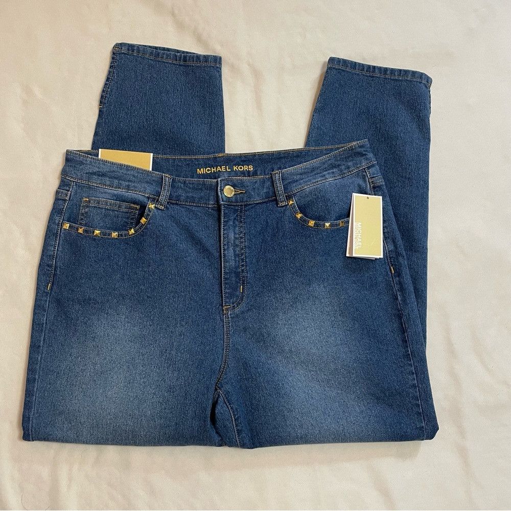 Michael Kors NWT New $128 Michael Kors Selma Skinny Ankle Jeans Size 14 Size 36" / US 14 / IT 50 - 2 Thumbnail