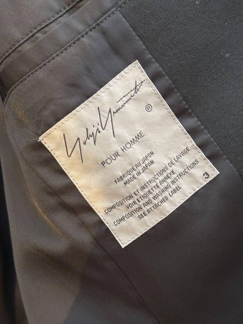 Yohji Yamamoto POUR HOMME 2-0aw Wool gabardine jacket with armband Size US L / EU 52-54 / 3 - 6 Thumbnail