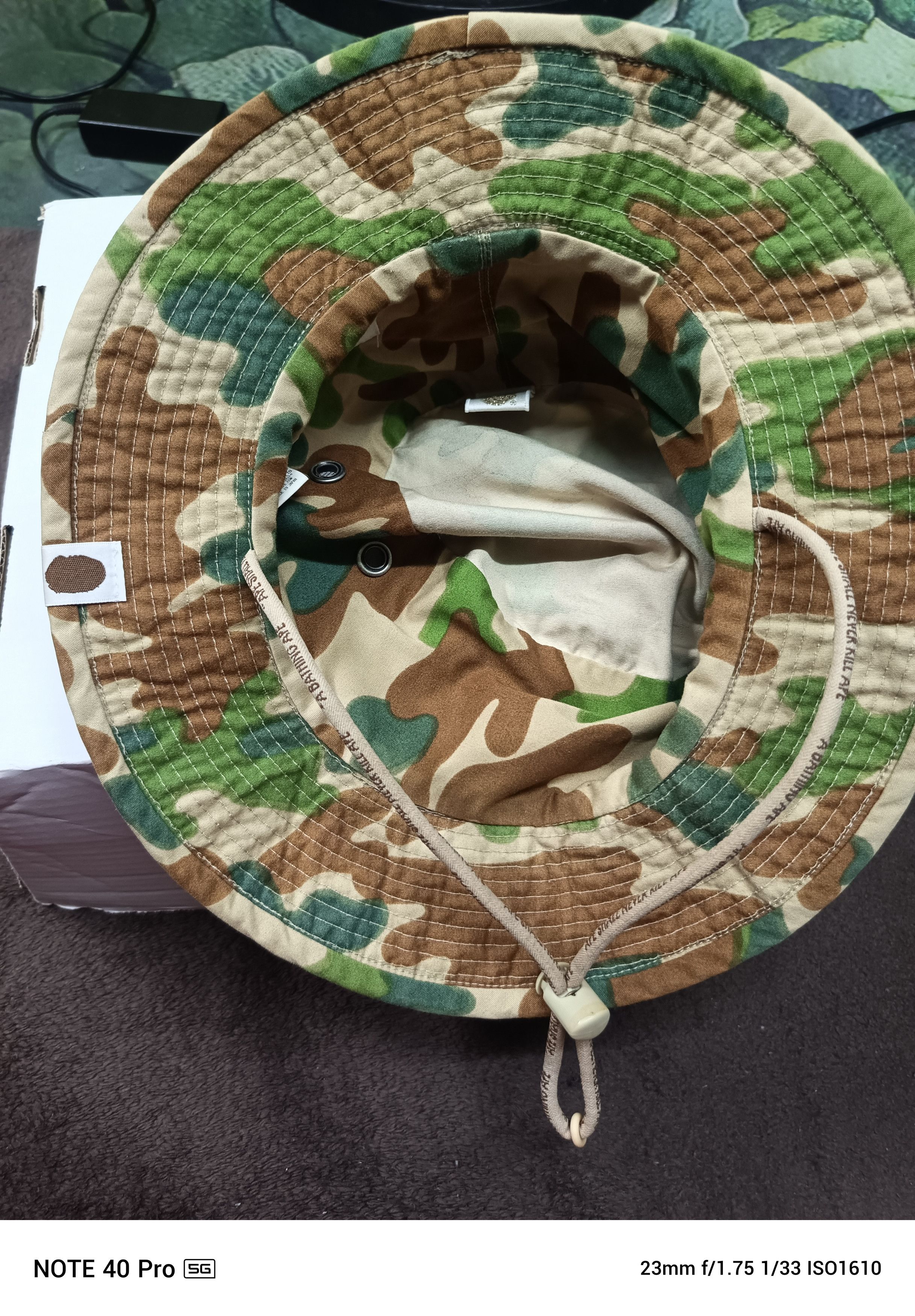 Bape Puzzle Camo Bucket Hat Size ONE SIZE - 4 Thumbnail