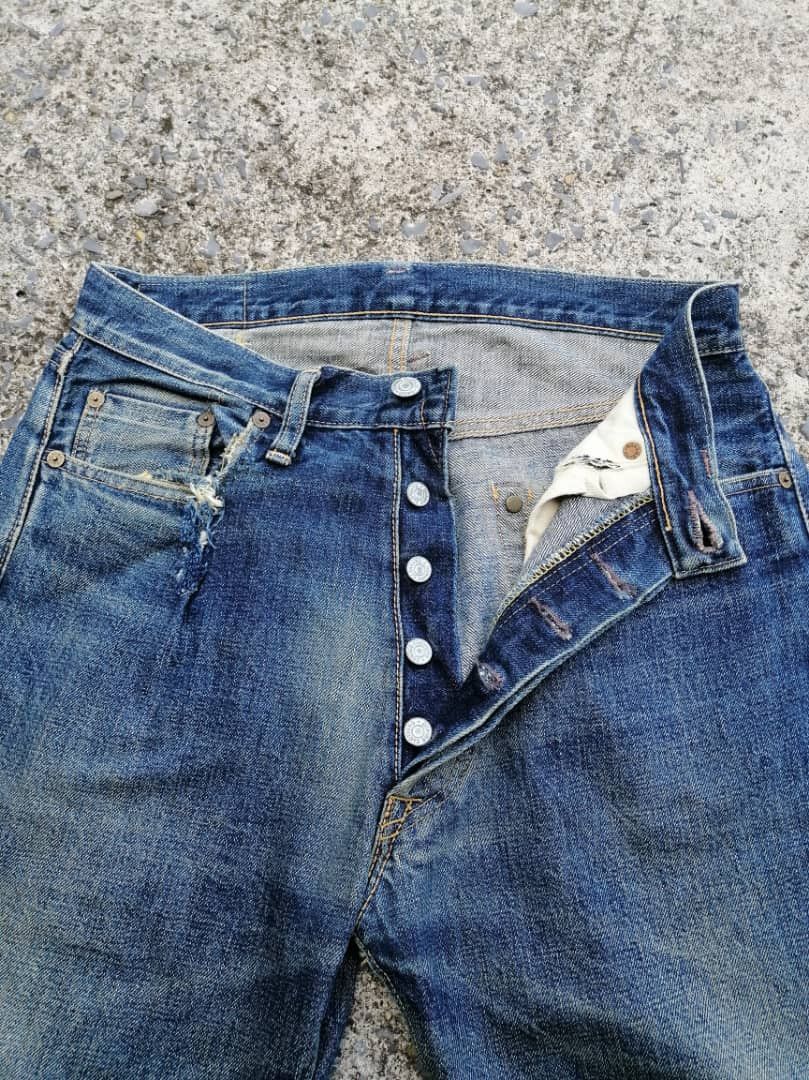 Denime × Japanese Brand Denime Made In Japan Selvedge Distressed Denim Jeans Size US 28 / EU 44 - 5 Thumbnail
