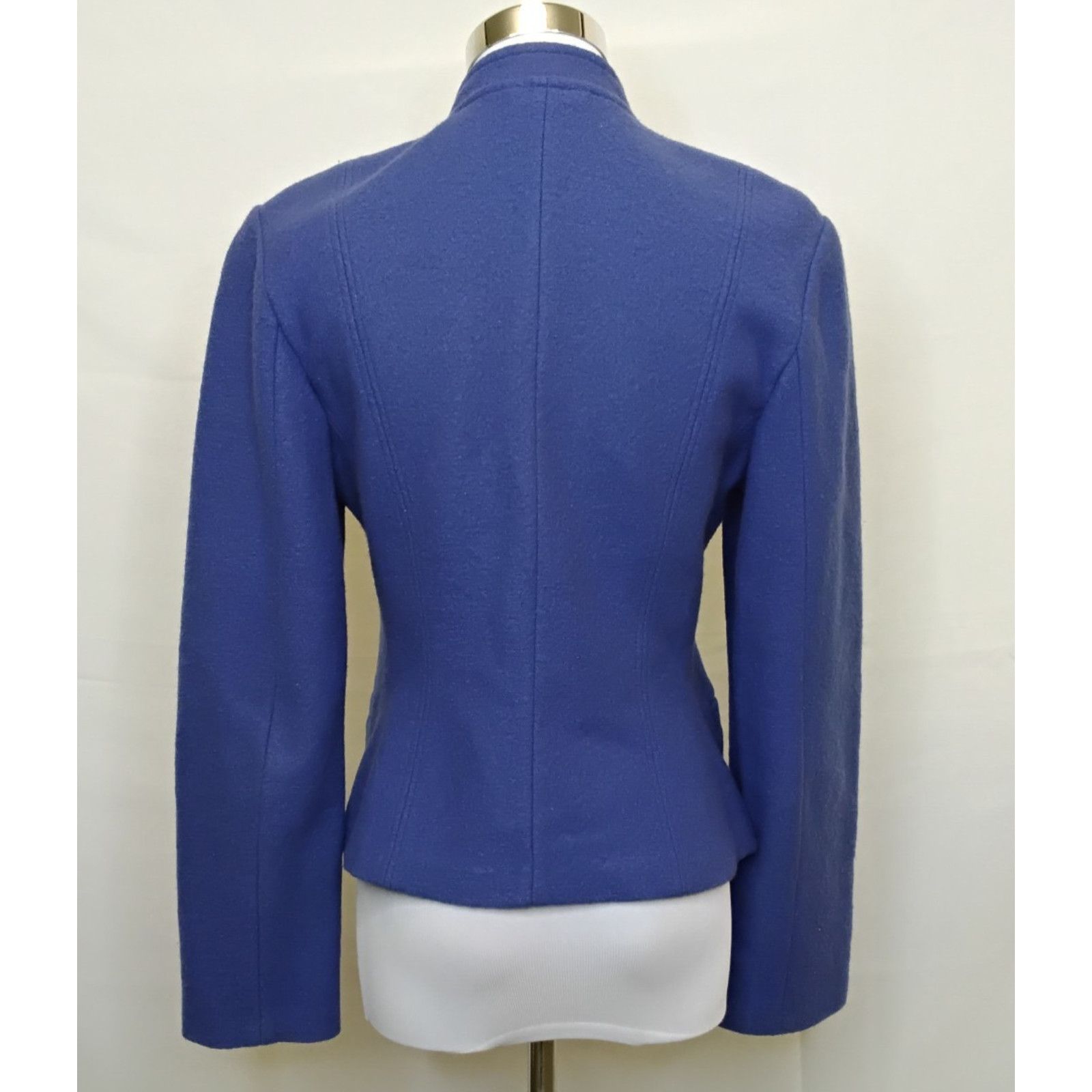 Other Geiger Wool Jacket Women's 36 (S) Royal Blue Made in Austria Size XS / US 0-2 / IT 36-38 - 3 Thumbnail
